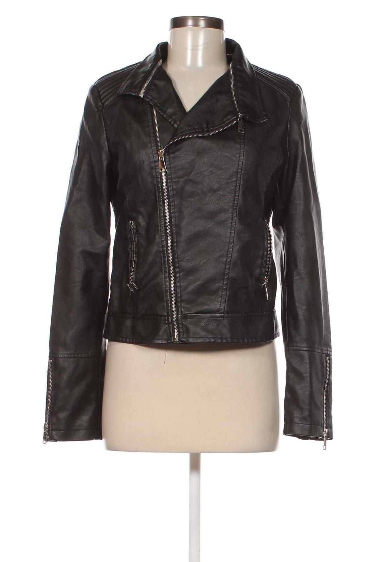 Dámska kožená bunda  Flamant Rose, Veľkosť M, Farba Čierna, Cena  23,00 €