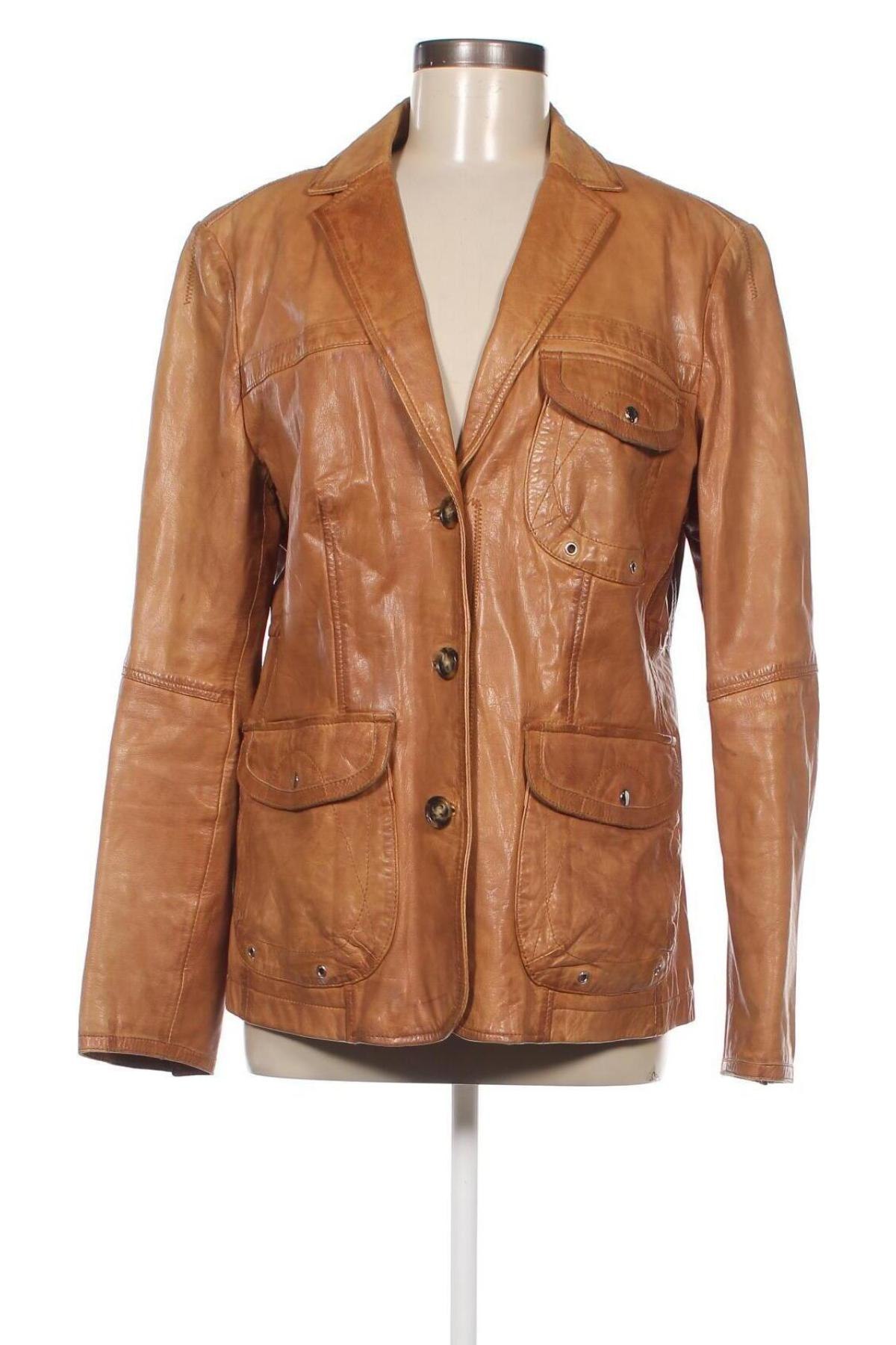 Dámska kožená bunda  Gil Bret, Veľkosť XL, Farba Hnedá, Cena  120,45 €
