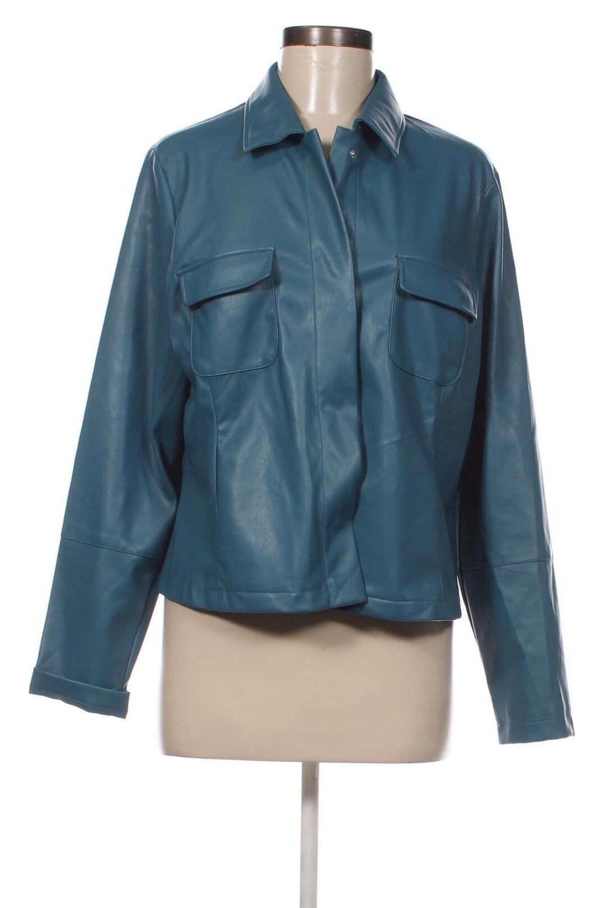 Dámska kožená bunda  Gina Laura, Veľkosť XL, Farba Modrá, Cena  25,52 €