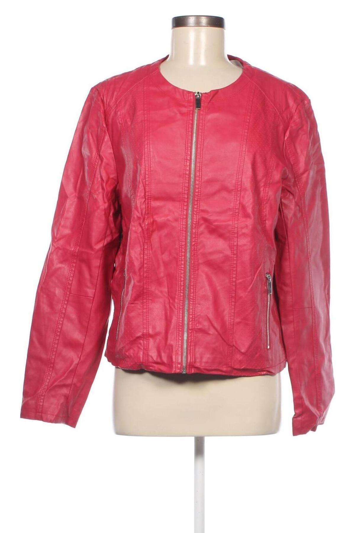 Γυναικείο δερμάτινο μπουφάν Laura Torelli, Μέγεθος XL, Χρώμα Ρόζ , Τιμή 30,31 €