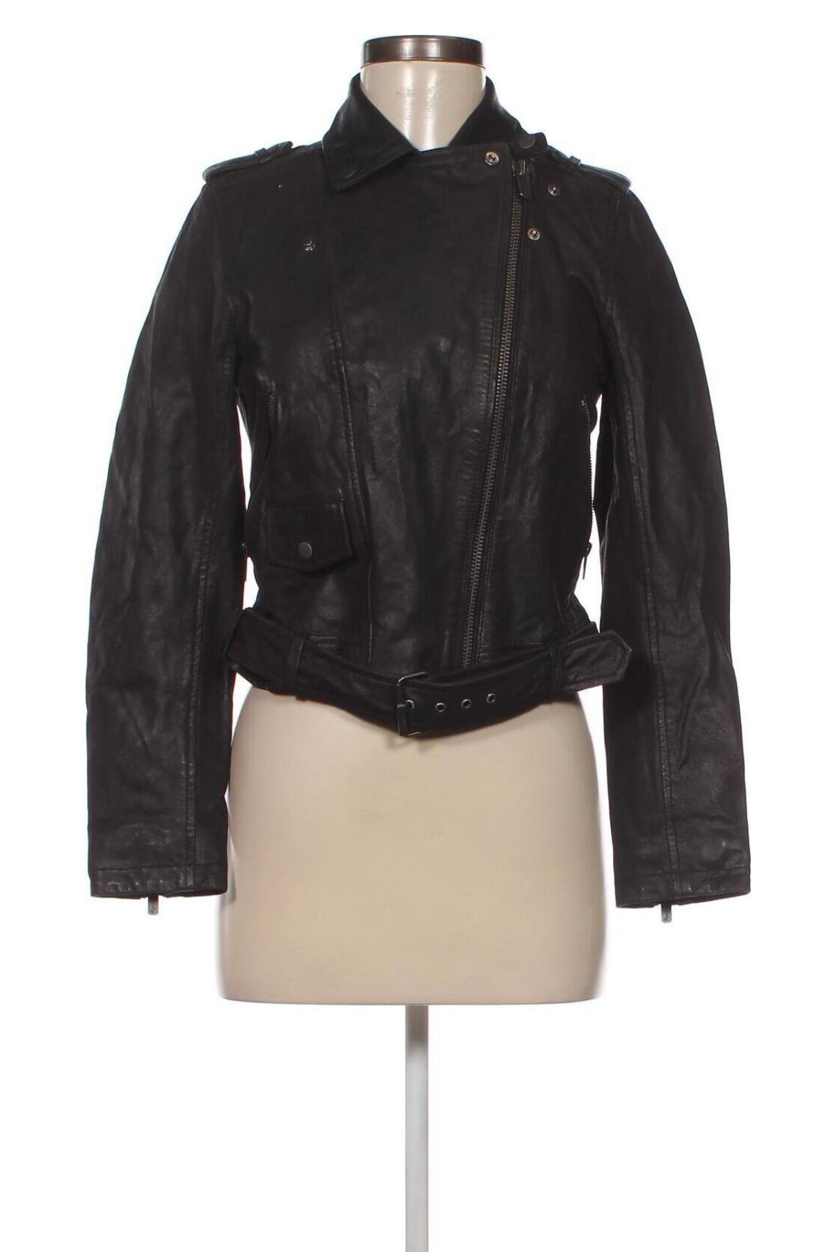 Dámska kožená bunda  Pepe Jeans, Veľkosť XS, Farba Čierna, Cena  220,76 €