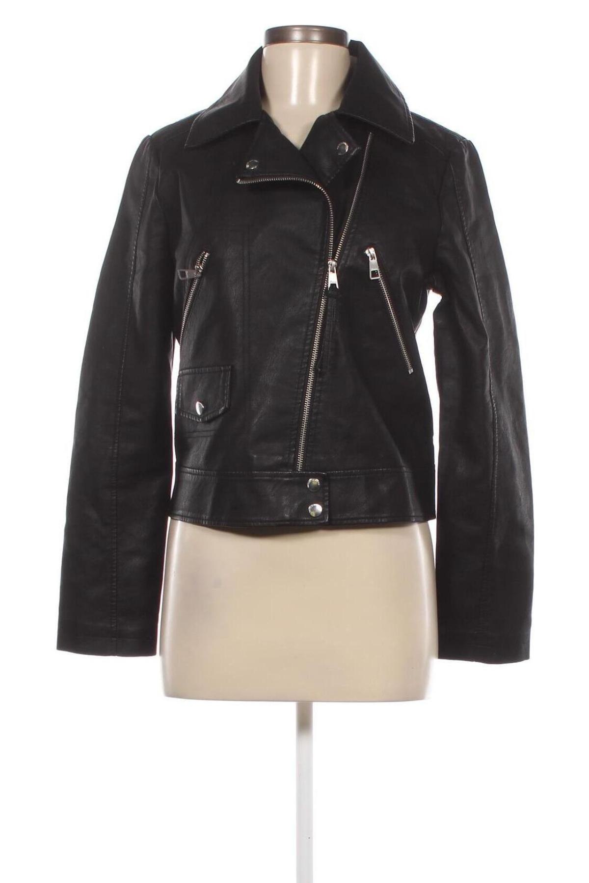 Dámska kožená bunda  Tom Tailor, Veľkosť L, Farba Čierna, Cena  25,52 €