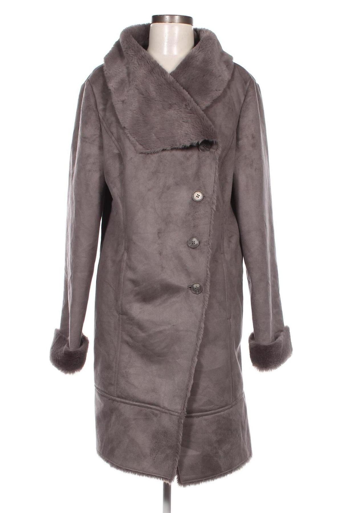 Γυναικείο παλτό, Μέγεθος XL, Χρώμα Γκρί, Τιμή 16,55 €