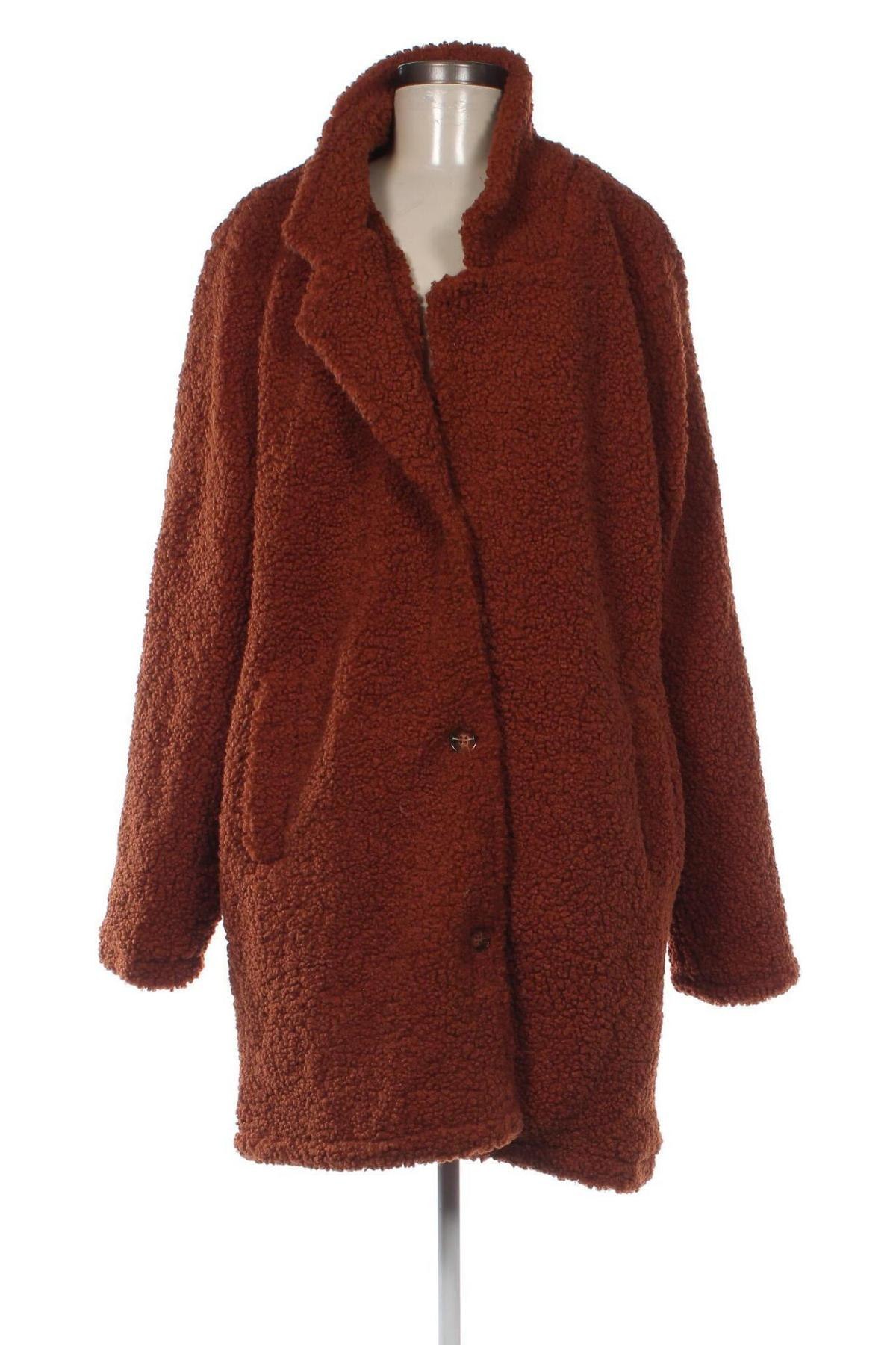 Дамско палто, Размер XXL, Цвят Червен, Цена 57,78 лв.