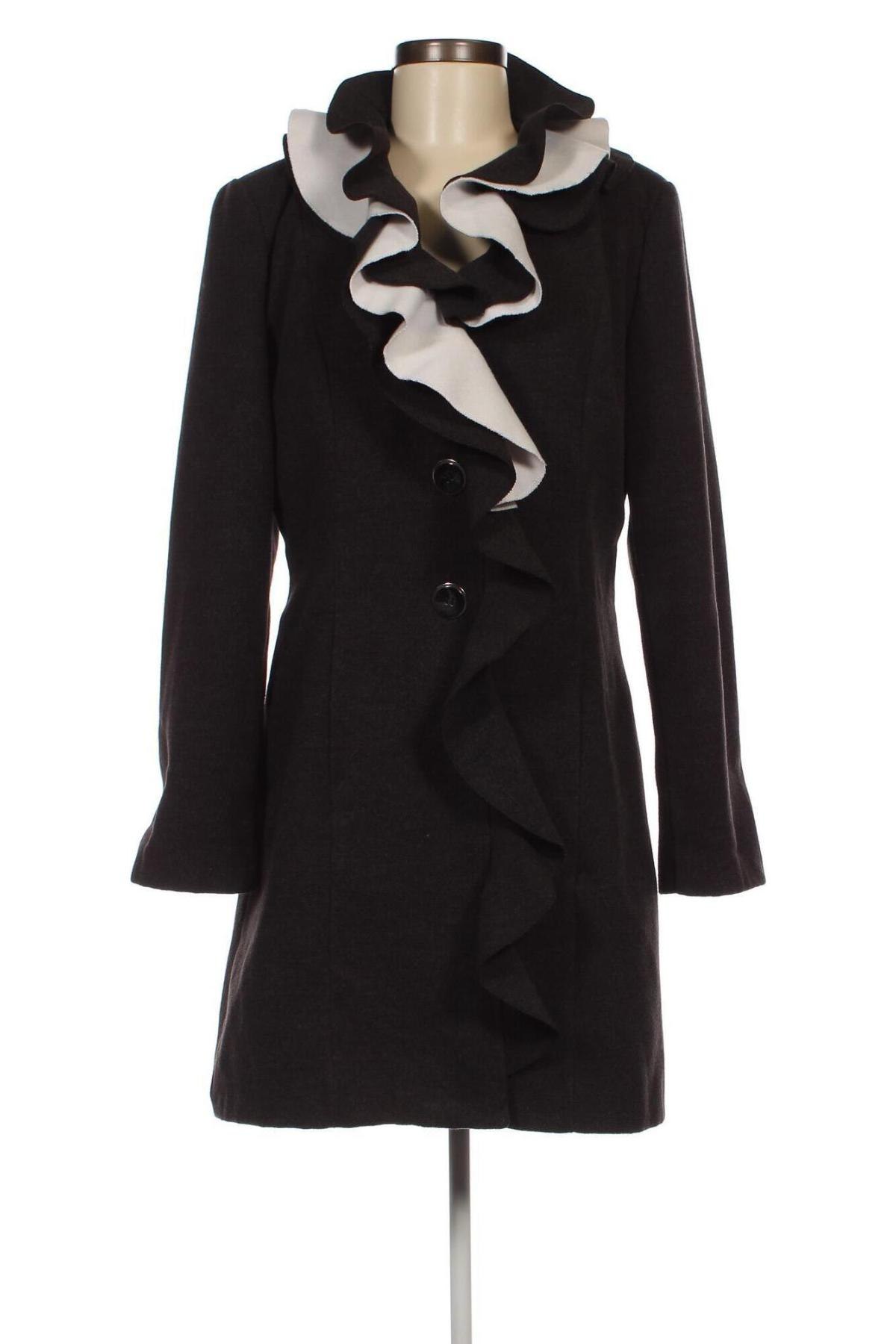 Γυναικείο παλτό Laeticia Dreams, Μέγεθος M, Χρώμα Γκρί, Τιμή 35,74 €
