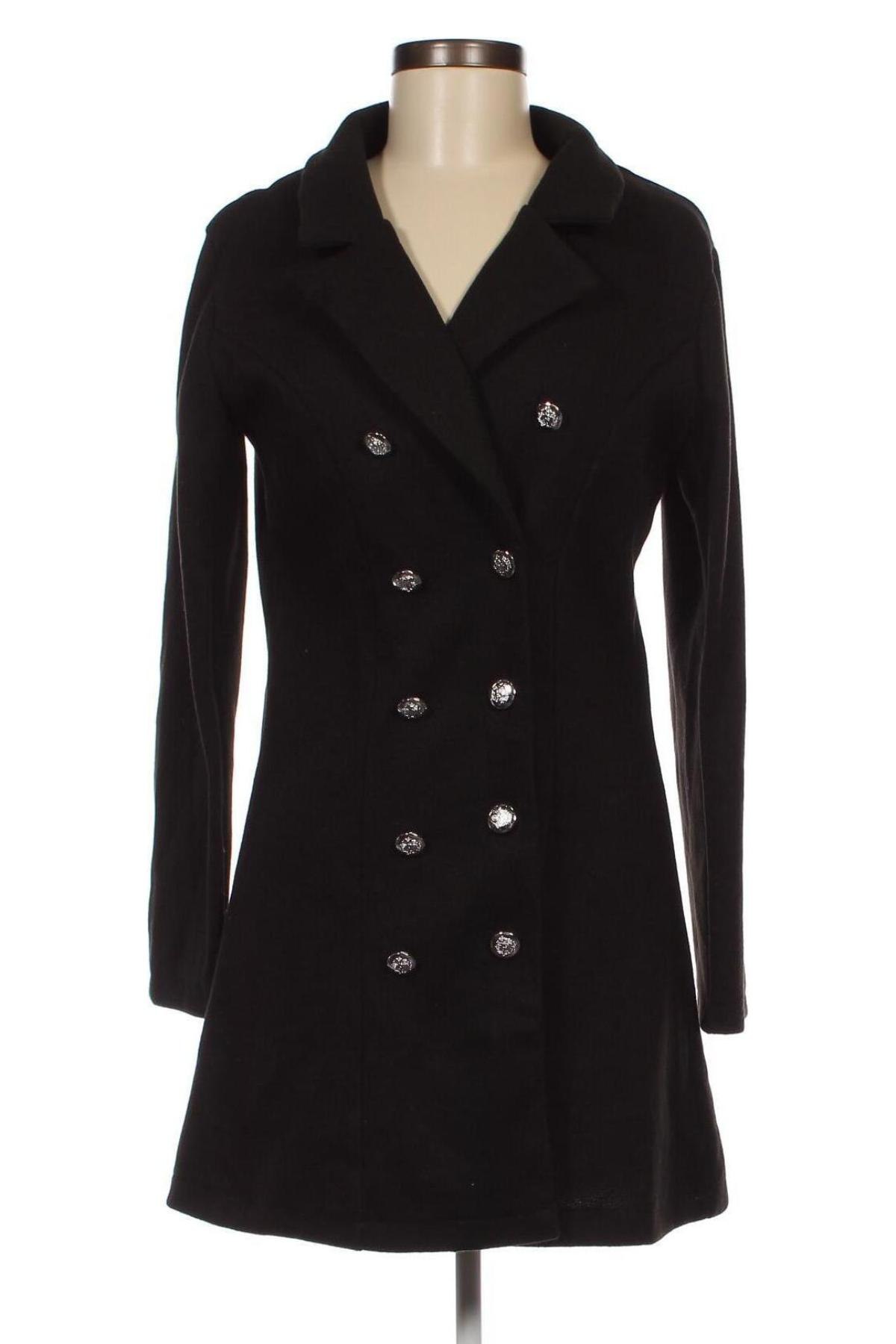 Дамско палто, Размер S, Цвят Черен, Цена 34,56 лв.
