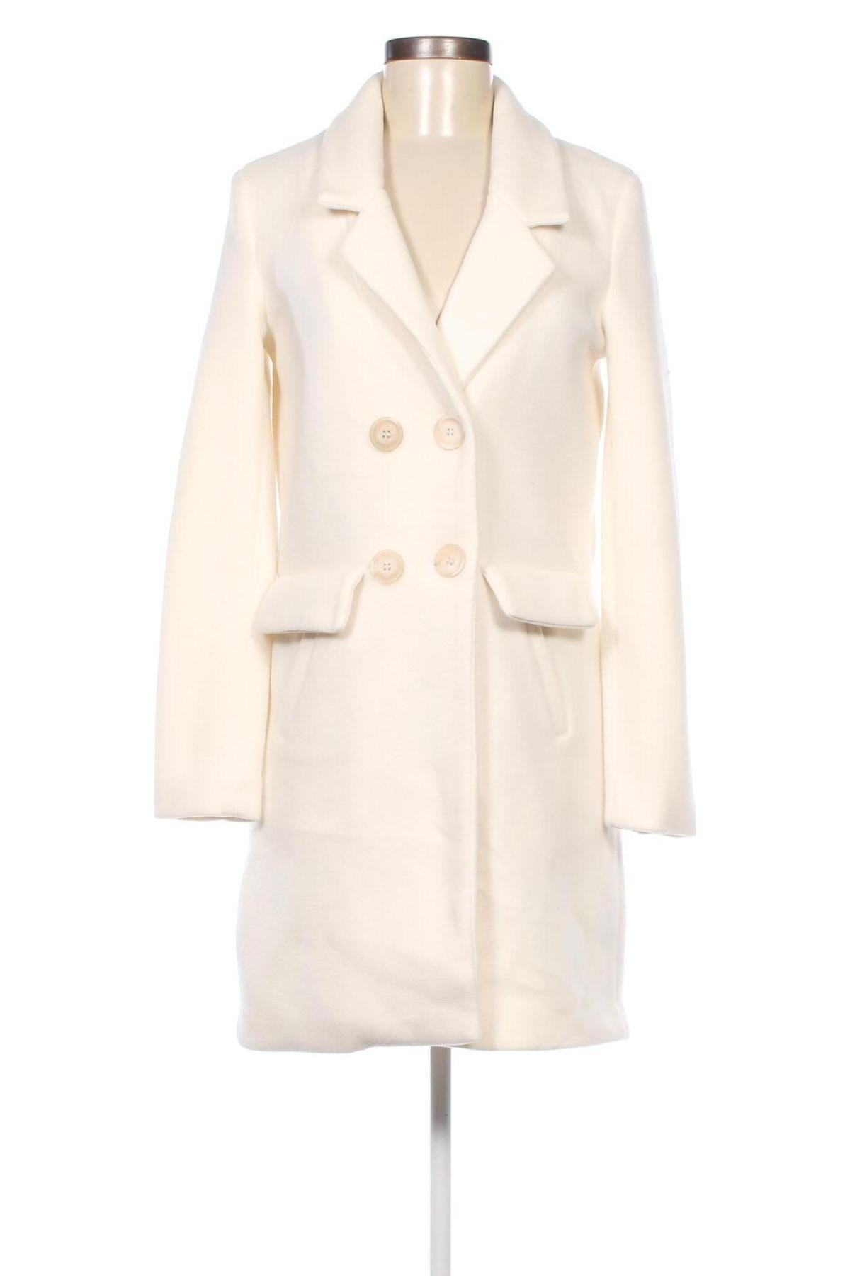 Palton de femei Amisu, Mărime XS, Culoare Ecru, Preț 126,32 Lei