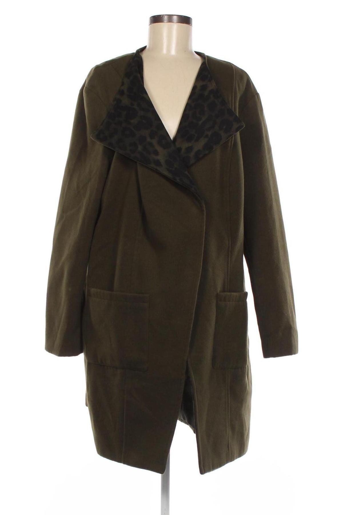 Γυναικείο παλτό Bpc Bonprix Collection, Μέγεθος XXL, Χρώμα Πράσινο, Τιμή 35,74 €