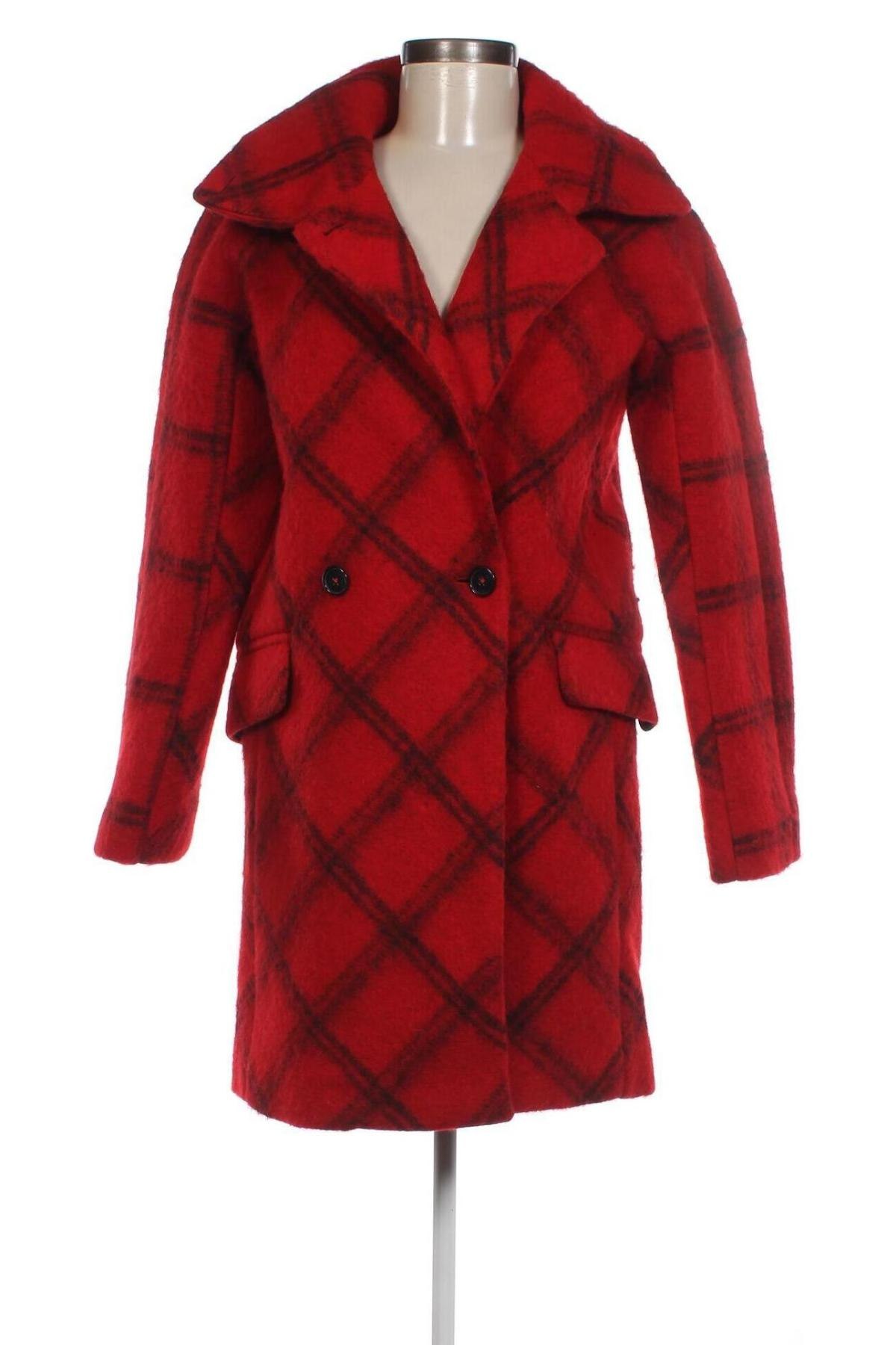 Дамско палто Caroll, Размер S, Цвят Червен, Цена 249,39 лв.