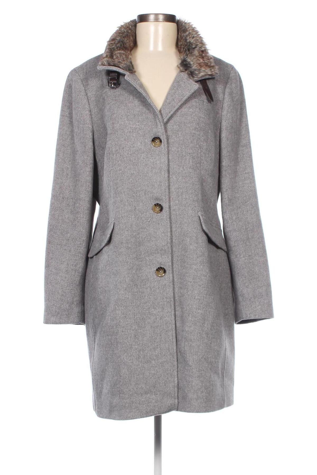 Γυναικείο παλτό Christian Berg, Μέγεθος L, Χρώμα Γκρί, Τιμή 63,71 €