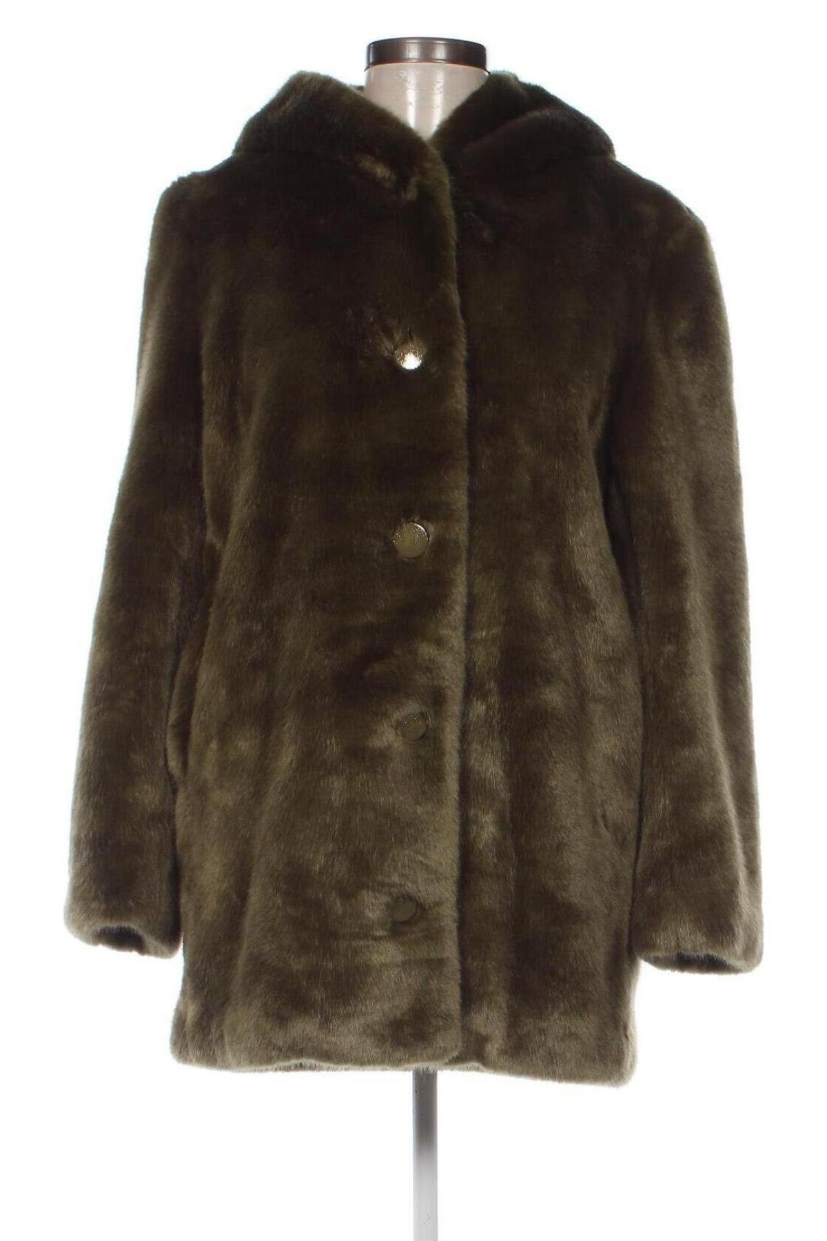 Γυναικείο παλτό Des Petits Hauts, Μέγεθος XS, Χρώμα Πράσινο, Τιμή 77,75 €