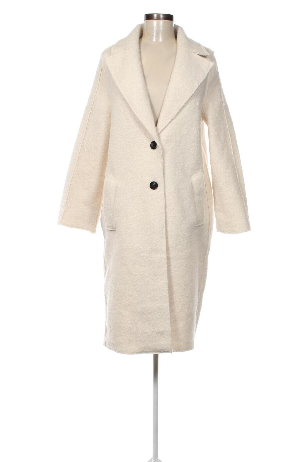 Дамско палто Gina, Размер M, Цвят Екрю, Цена 64,20 лв.