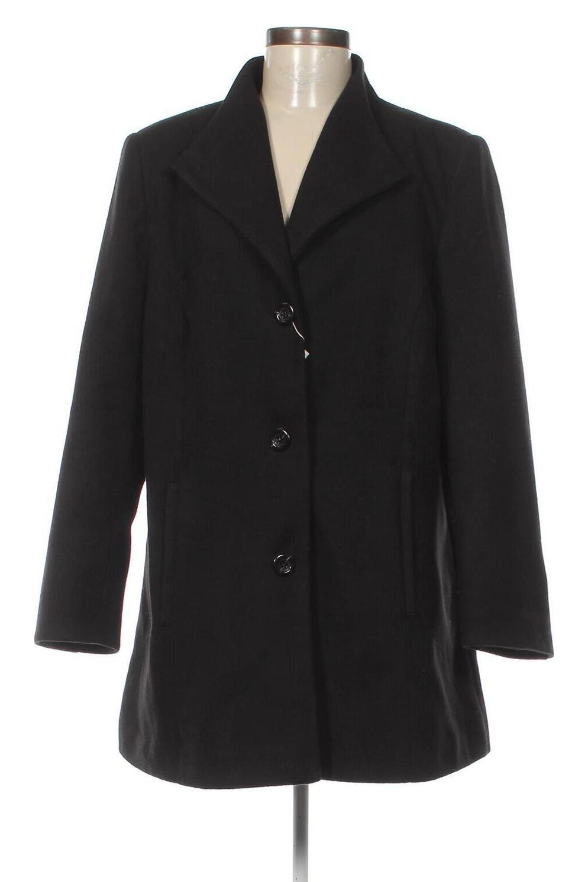 Γυναικείο παλτό Gina.G, Μέγεθος XL, Χρώμα Μαύρο, Τιμή 32,07 €