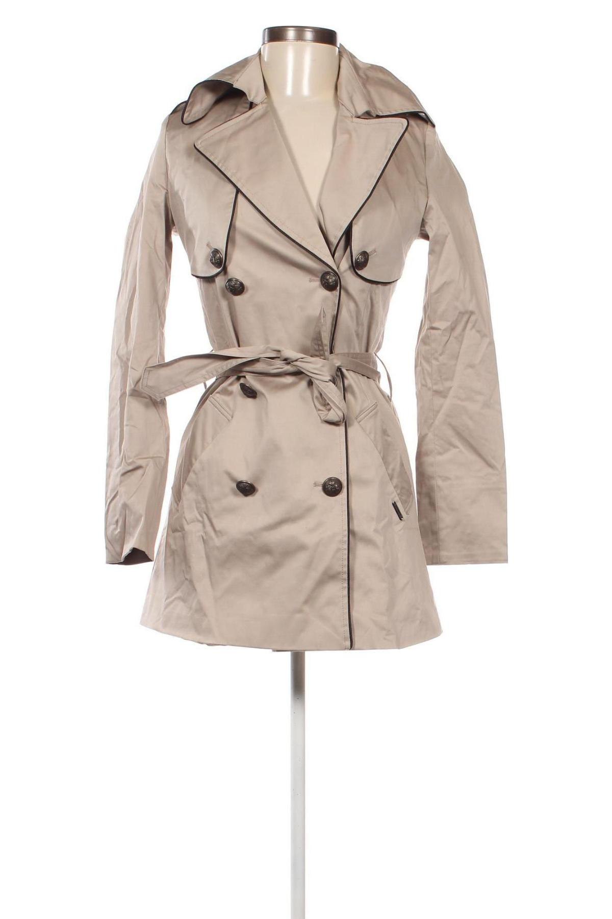 Дамско палто Guess, Размер S, Цвят Бежов, Цена 169,60 лв.