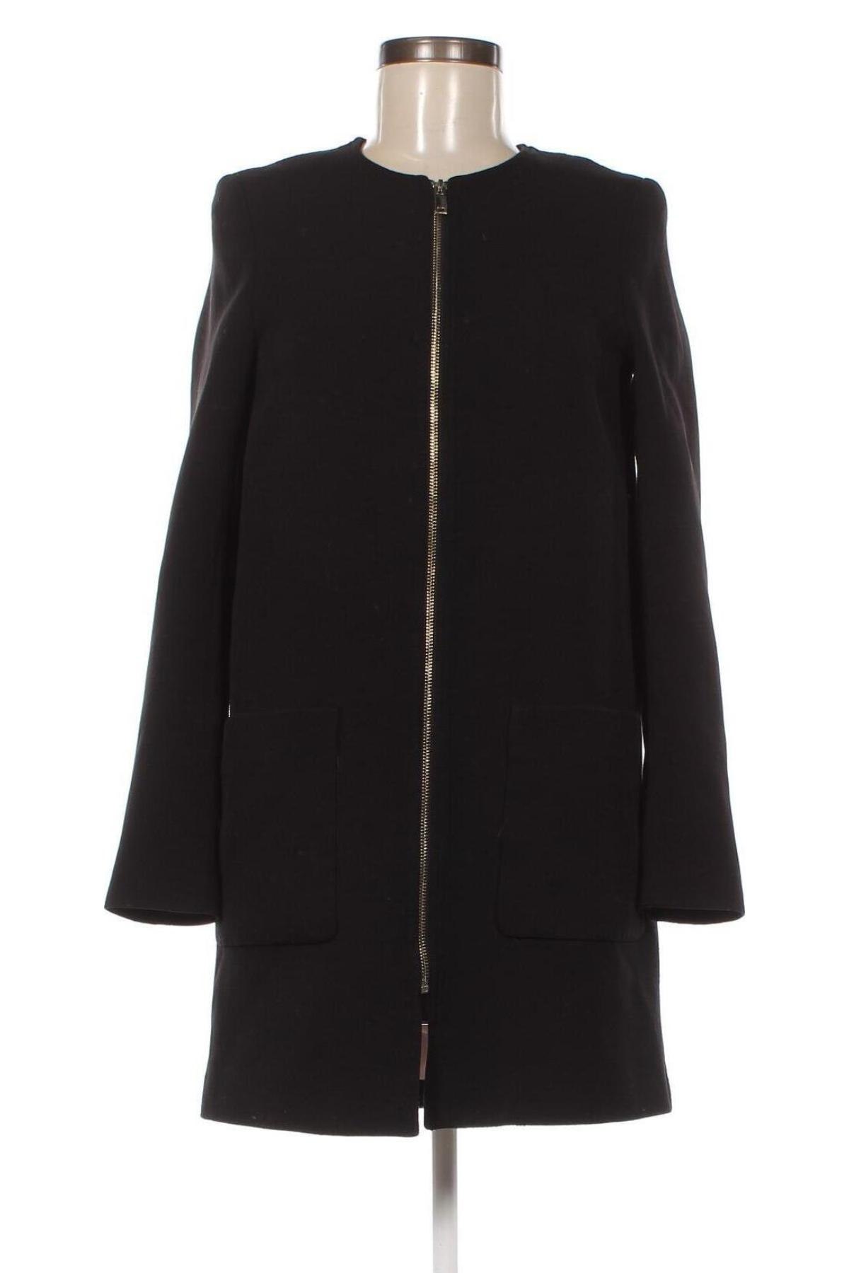 Dámský kabát  H&M, Velikost XS, Barva Černá, Cena  204,00 Kč