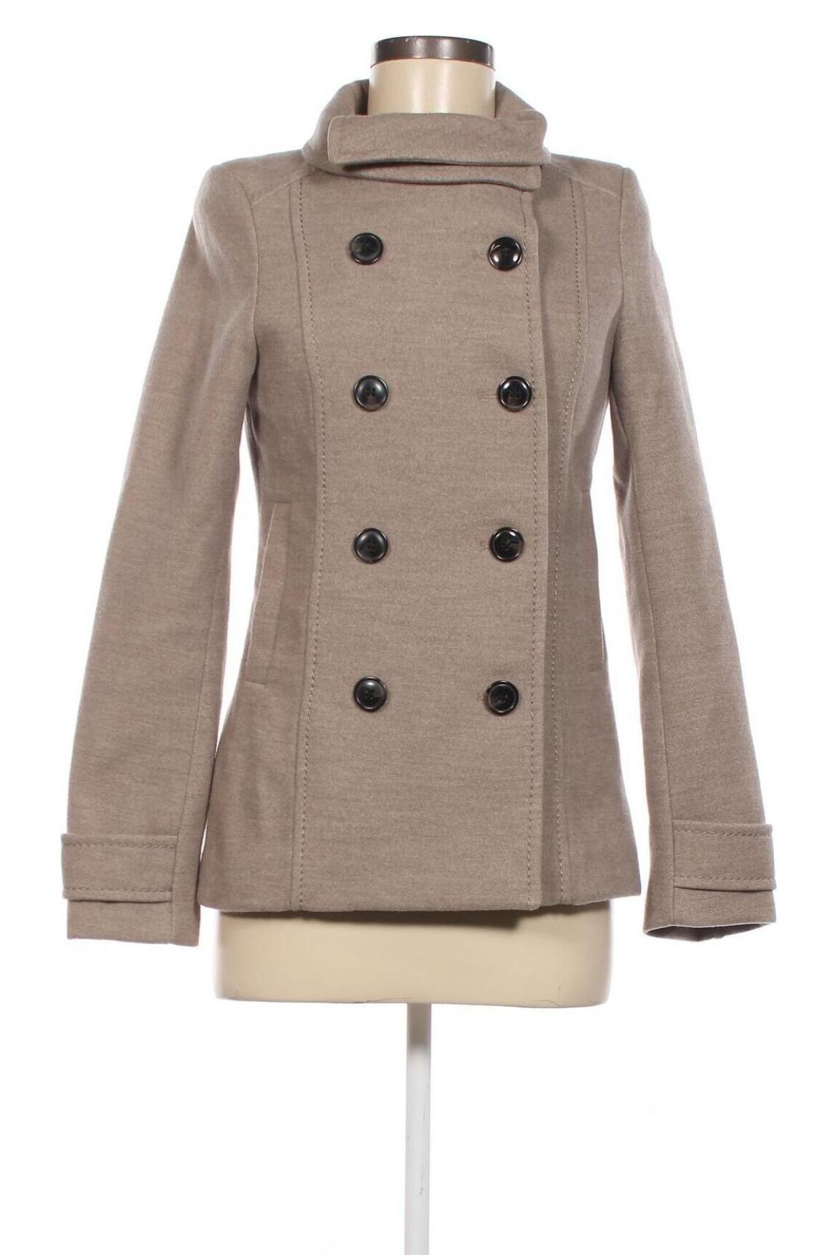 Dámský kabát  H&M, Velikost XS, Barva Béžová, Cena  921,00 Kč