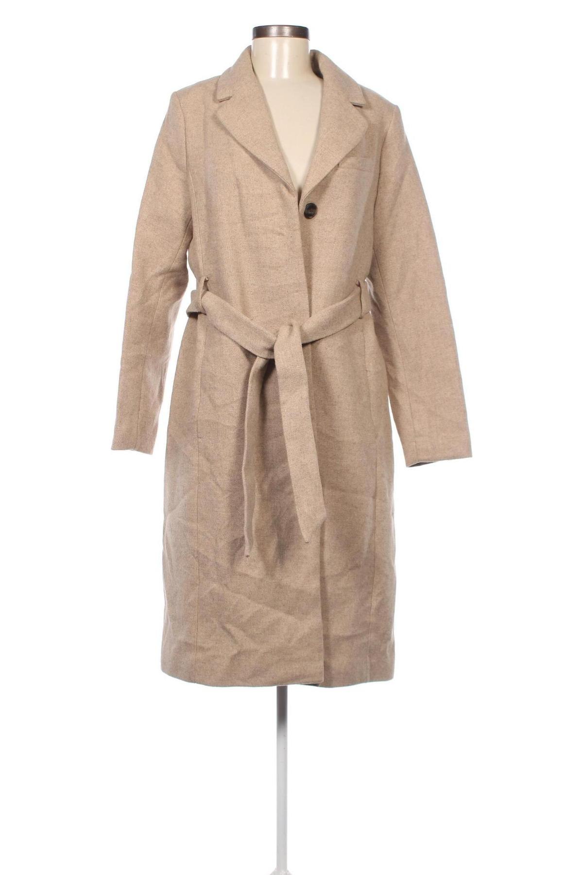Palton de femei H&M, Mărime M, Culoare Bej, Preț 179,50 Lei