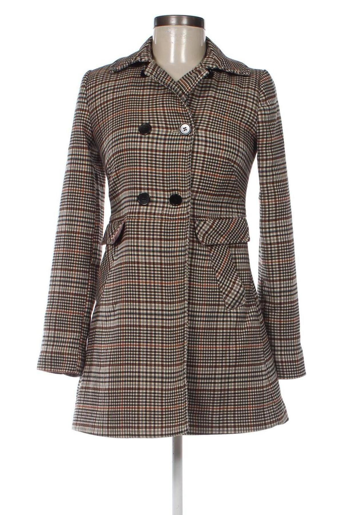 Γυναικείο παλτό H&M, Μέγεθος XS, Χρώμα Πολύχρωμο, Τιμή 35,74 €