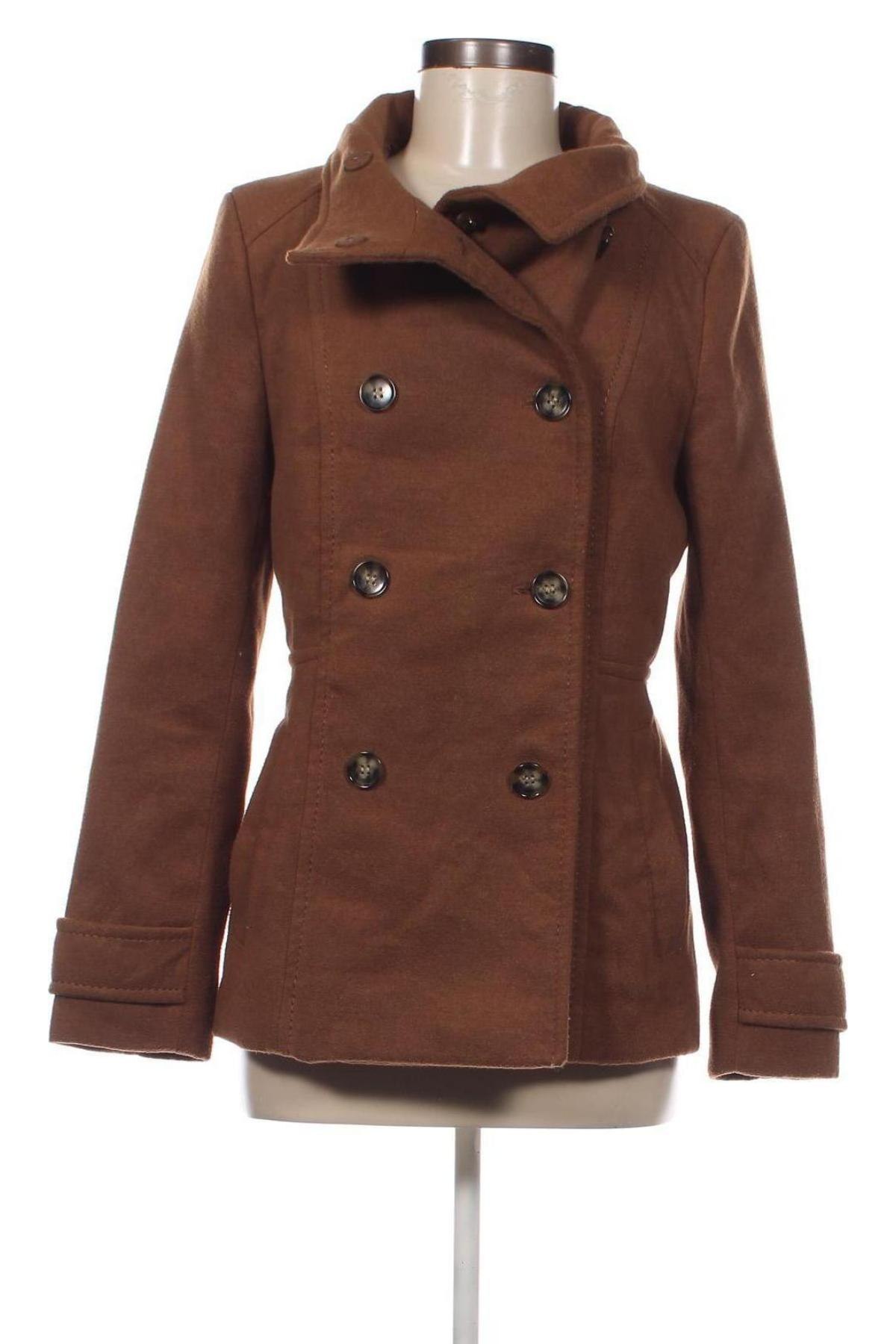 Дамско палто H&M, Размер M, Цвят Кафяв, Цена 57,78 лв.