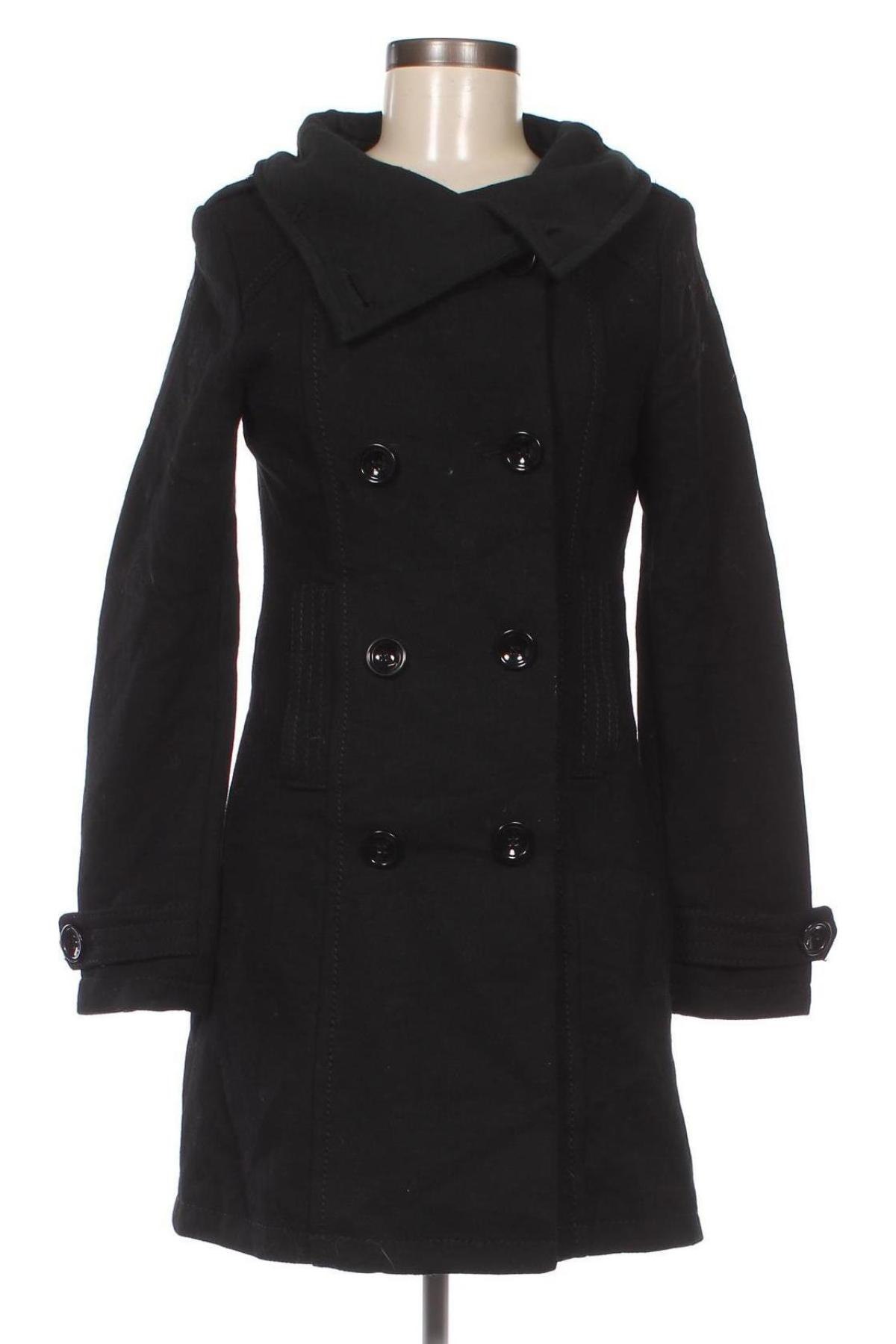 Dámský kabát  H&M Divided, Velikost S, Barva Černá, Cena  853,00 Kč