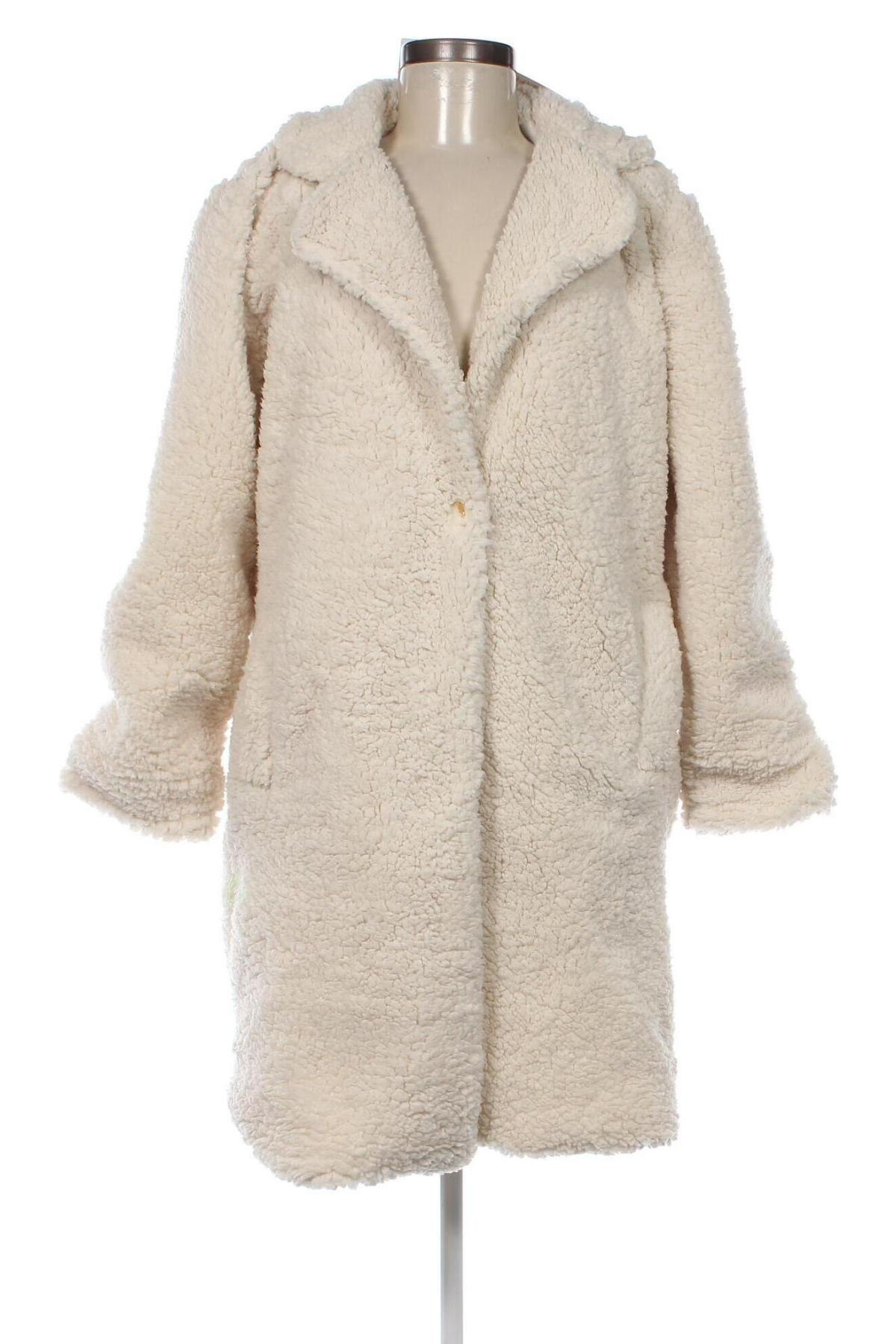 Дамско палто Happiness Istanbul, Размер L, Цвят Бял, Цена 60,20 лв.