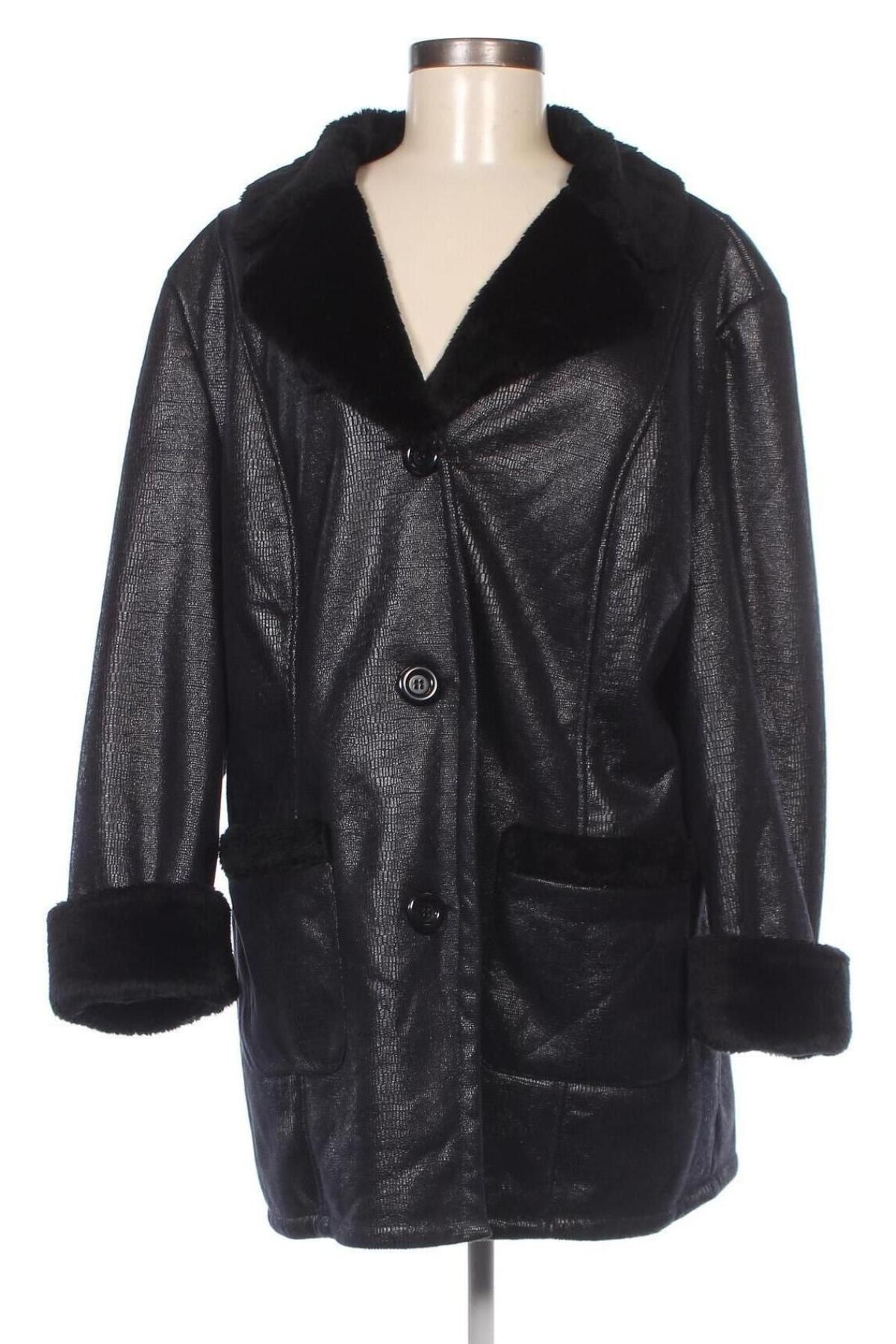 Γυναικείο παλτό Helena Vera, Μέγεθος XXL, Χρώμα Μαύρο, Τιμή 33,76 €