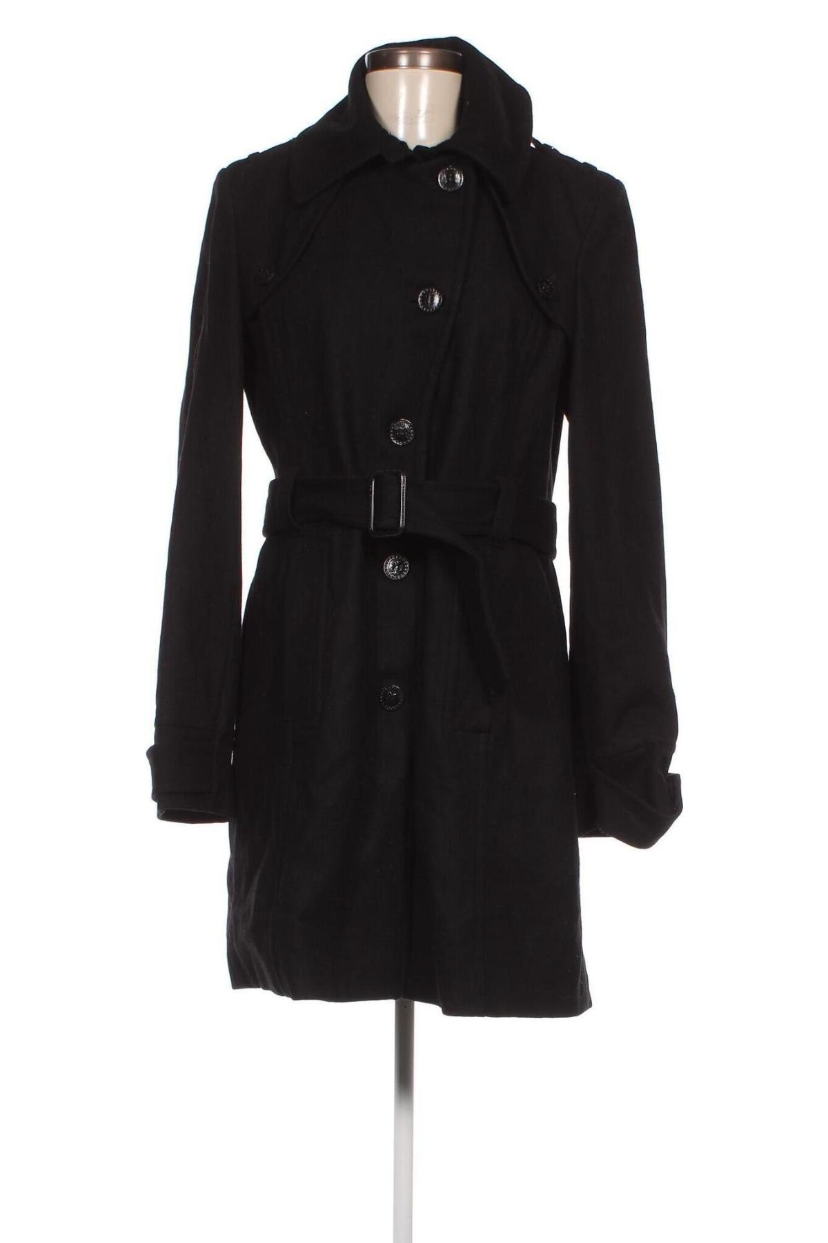 Дамско палто Jbc, Размер L, Цвят Черен, Цена 54,57 лв.