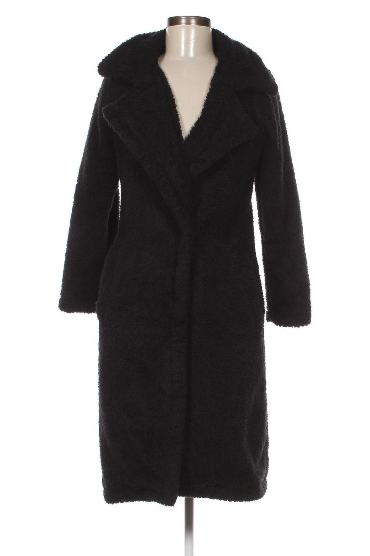 Дамско палто Jennyfer, Размер S, Цвят Черен, Цена 32,10 лв.
