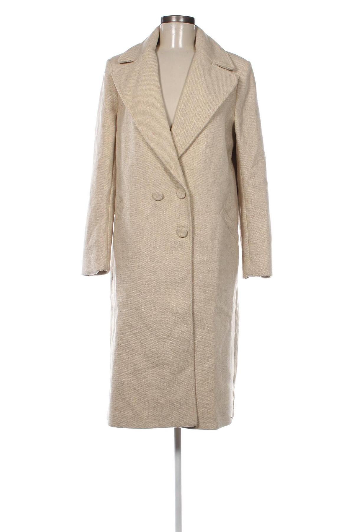 Дамско палто Kookai, Размер L, Цвят Бежов, Цена 210,06 лв.