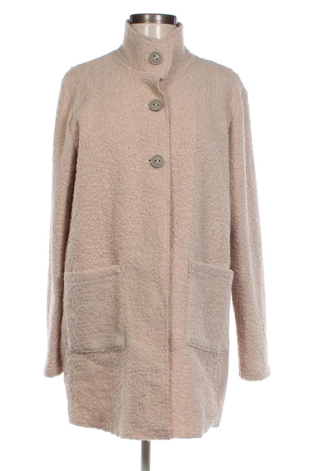 Damenmantel Laura Torelli, Größe M, Farbe Beige, Preis 37,97 €