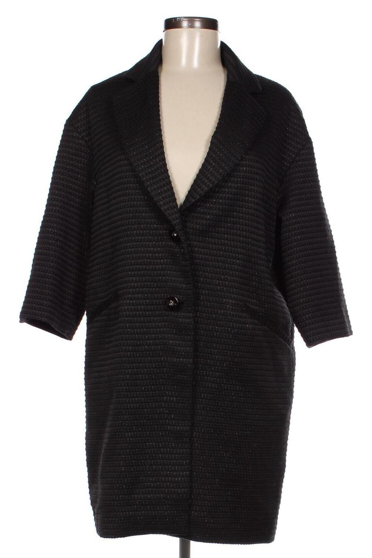 Дамско палто Liu Jo, Размер M, Цвят Черен, Цена 63,72 лв.