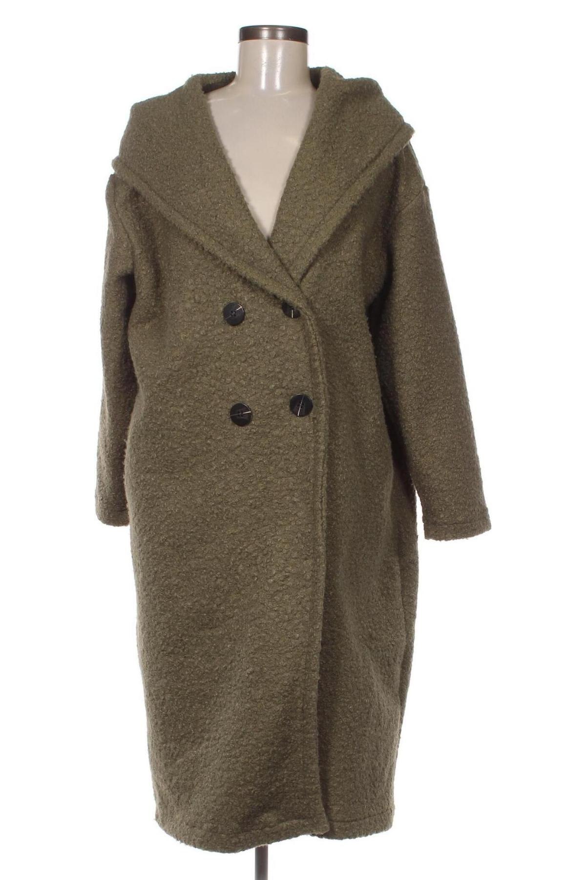 Дамско палто Made In Italy, Размер L, Цвят Зелен, Цена 107,00 лв.