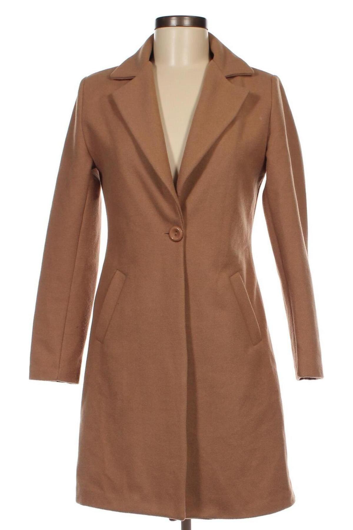 Palton de femei Made In Italy, Mărime S, Culoare Maro, Preț 200,62 Lei
