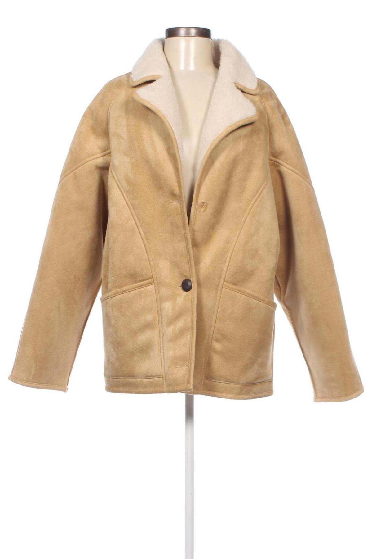 Дамско палто Mango, Размер M, Цвят Бежов, Цена 46,80 лв.