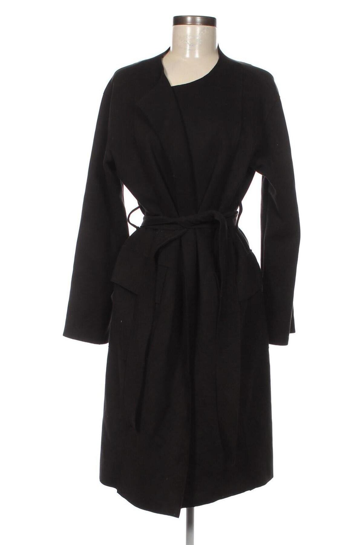 Дамско палто Mango, Размер S, Цвят Черен, Цена 48,42 лв.