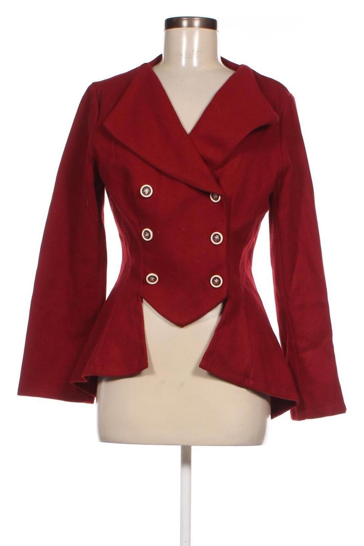 Dámsky kabát  Miss Look, Veľkosť M, Farba Červená, Cena  60,67 €