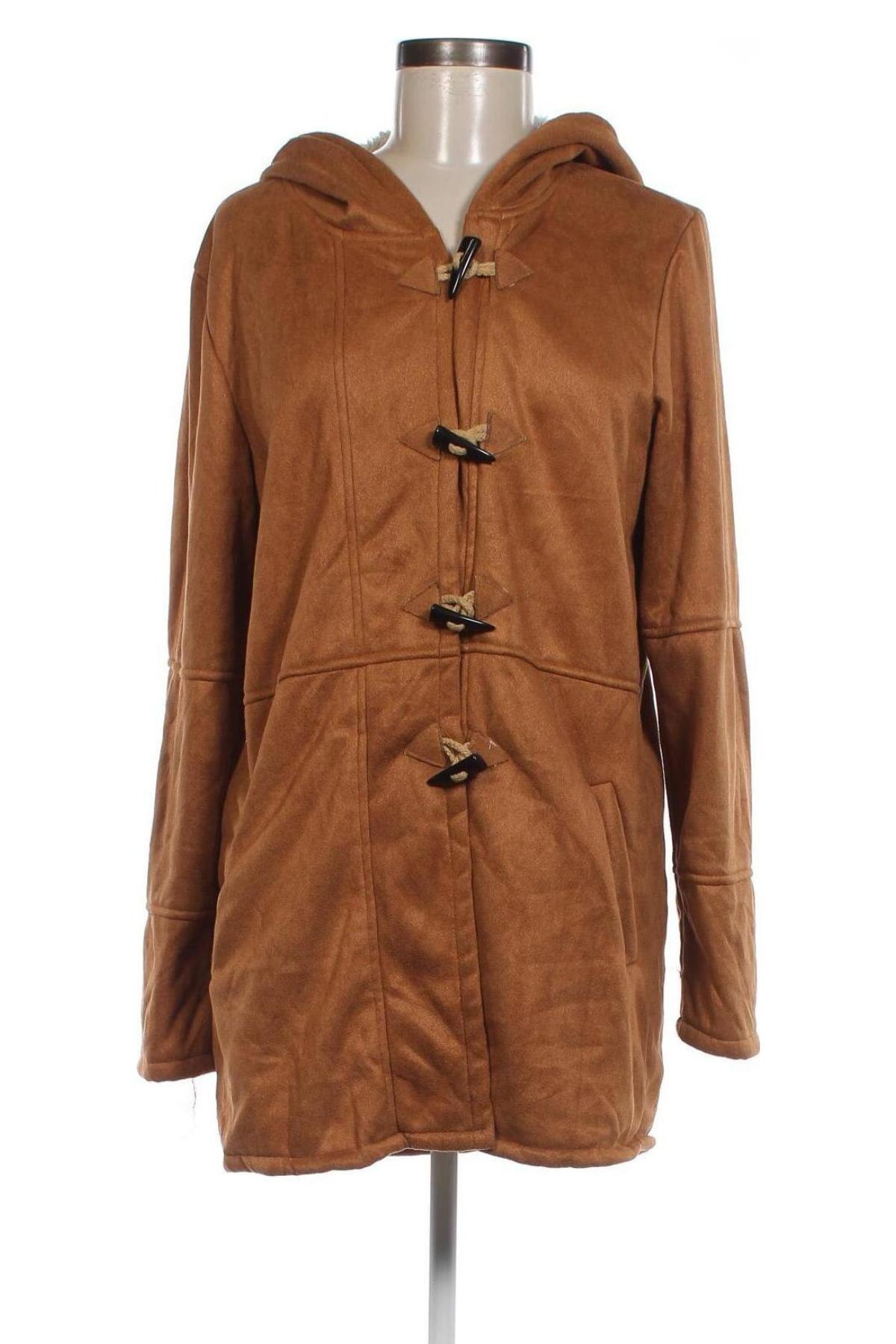 Дамско палто Miss Look, Размер XL, Цвят Кафяв, Цена 57,78 лв.