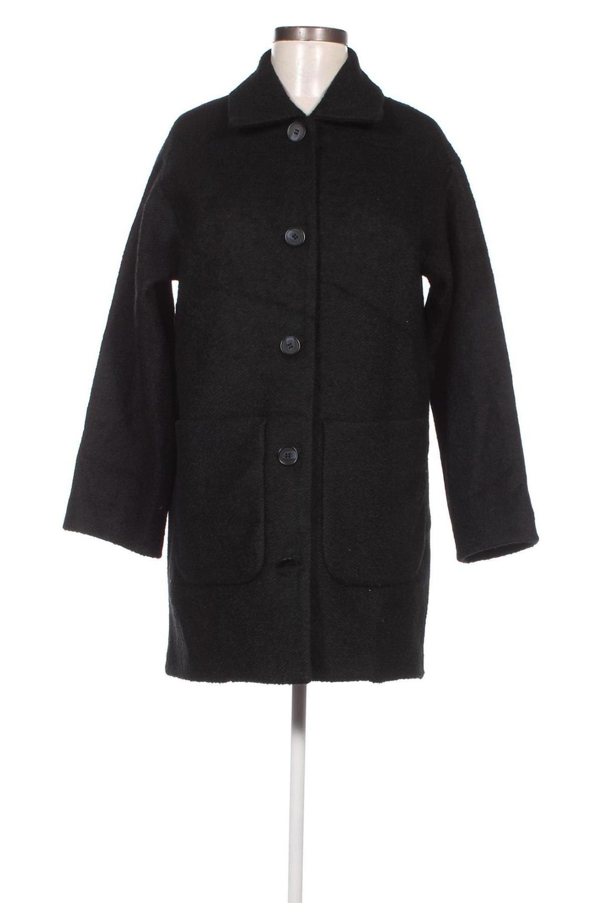 Dámský kabát  Monki, Velikost XXS, Barva Černá, Cena  1 005,00 Kč