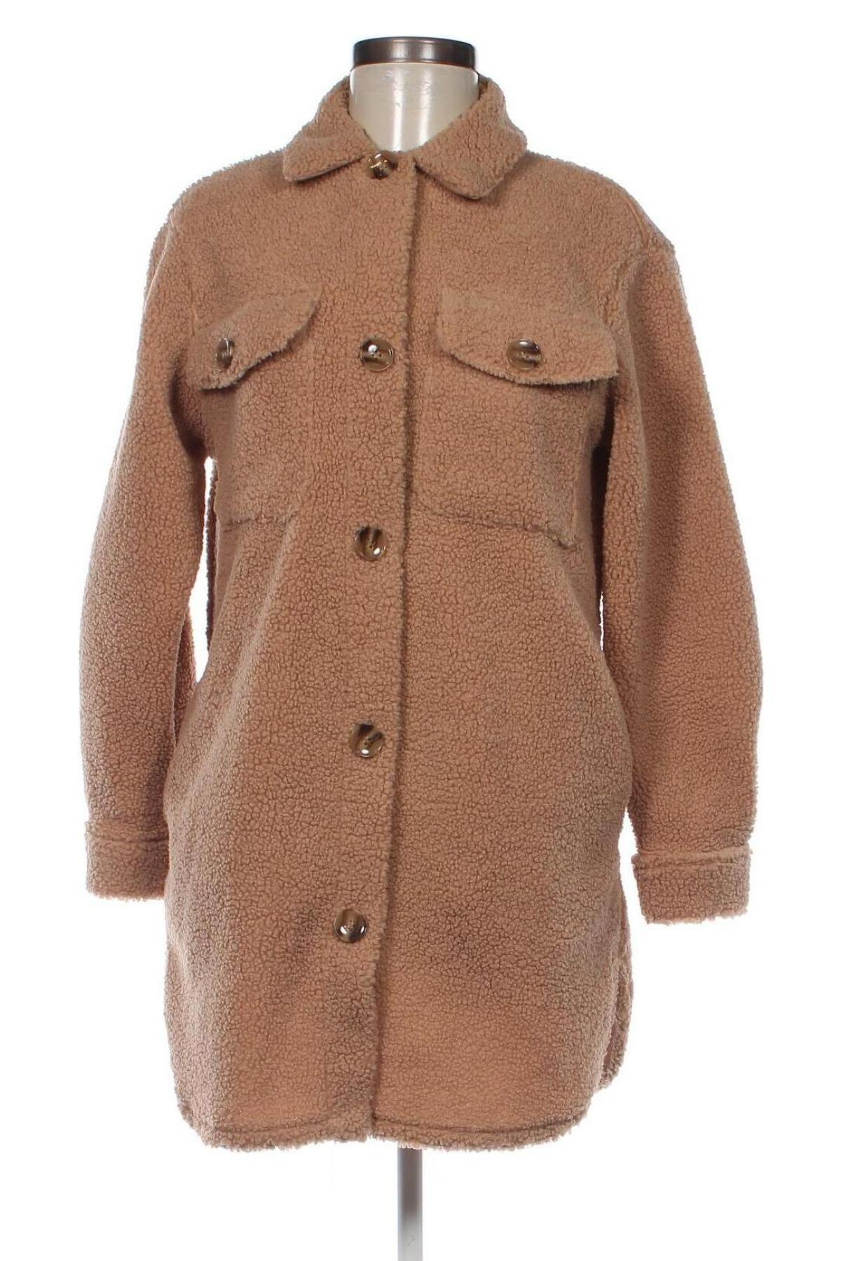Dámský kabát  New Look, Velikost XS, Barva Hnědá, Cena  409,00 Kč