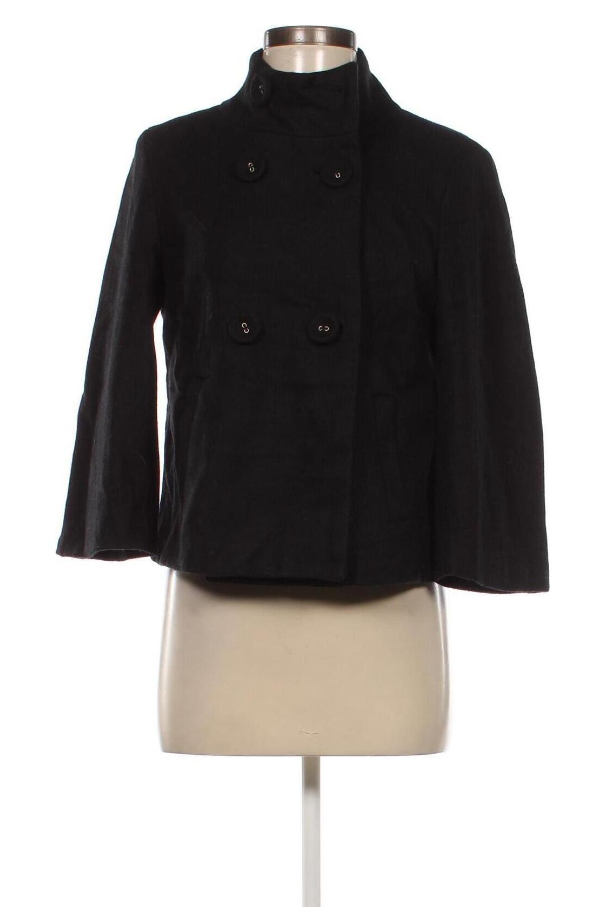Дамско палто New Look, Размер M, Цвят Черен, Цена 60,99 лв.