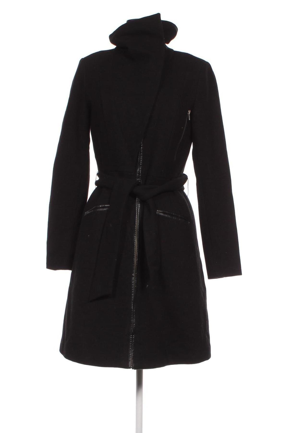 Γυναικείο παλτό Object, Μέγεθος S, Χρώμα Μαύρο, Τιμή 24,05 €
