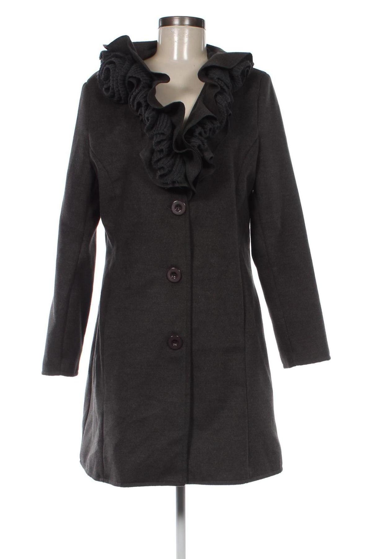 Γυναικείο παλτό Piace, Μέγεθος L, Χρώμα Γκρί, Τιμή 35,08 €