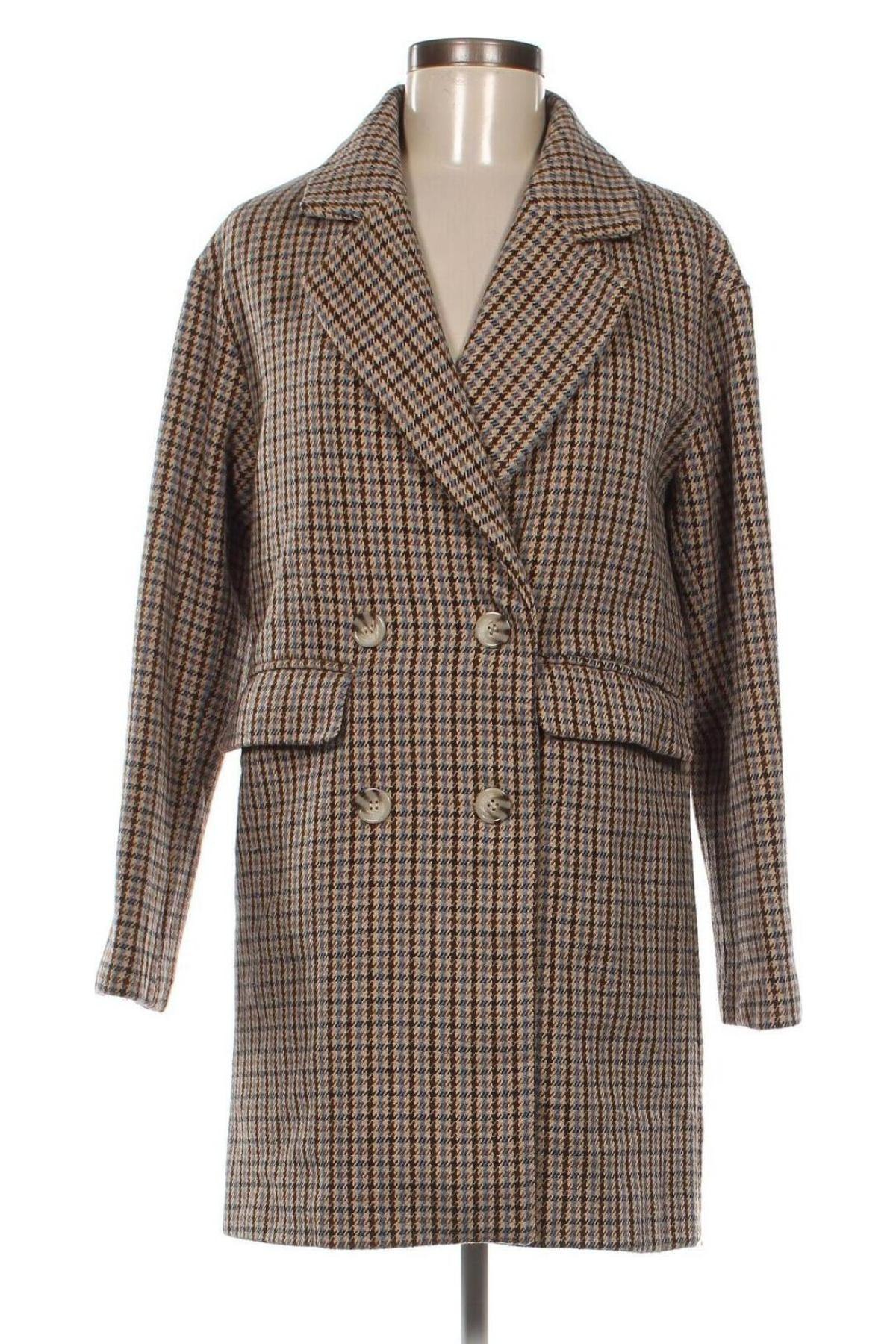 Дамско палто Pull&Bear, Размер XS, Цвят Многоцветен, Цена 51,36 лв.