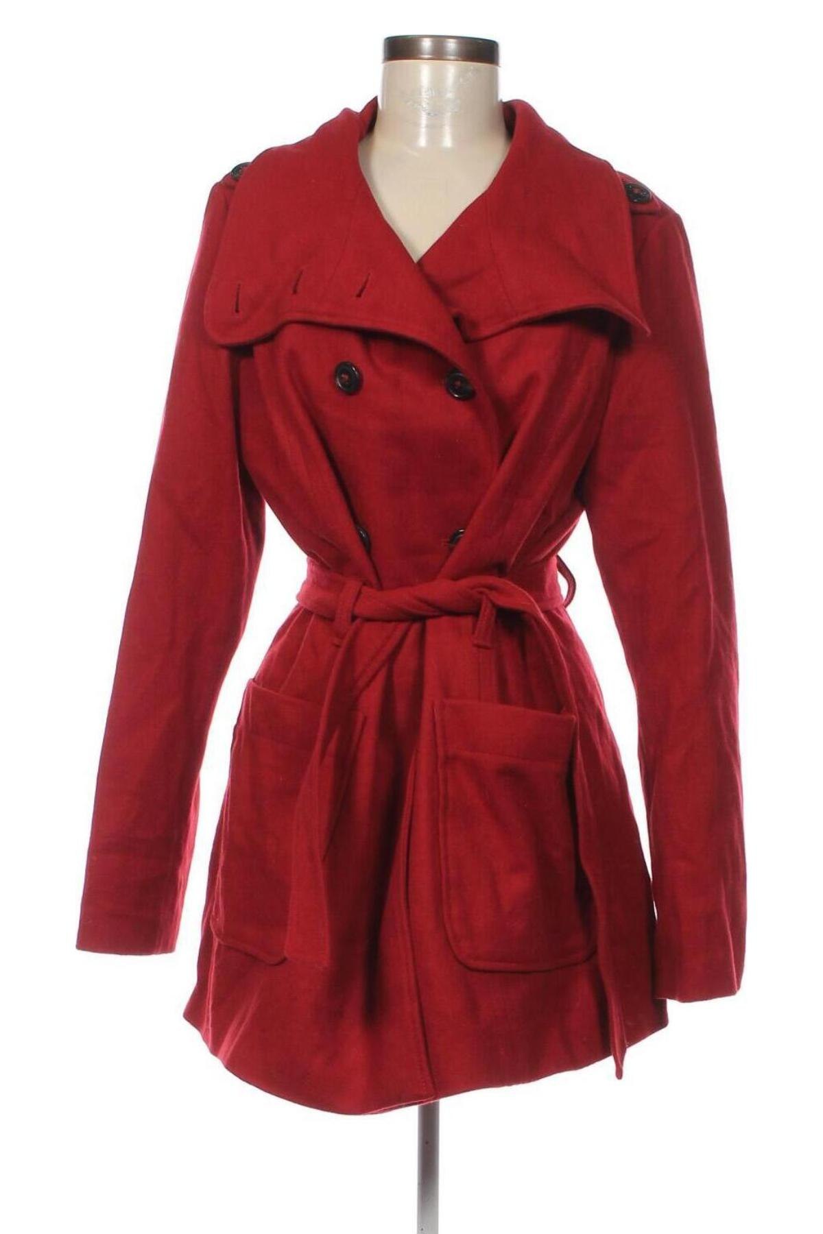 Дамско палто S.Oliver, Размер L, Цвят Червен, Цена 68,00 лв.