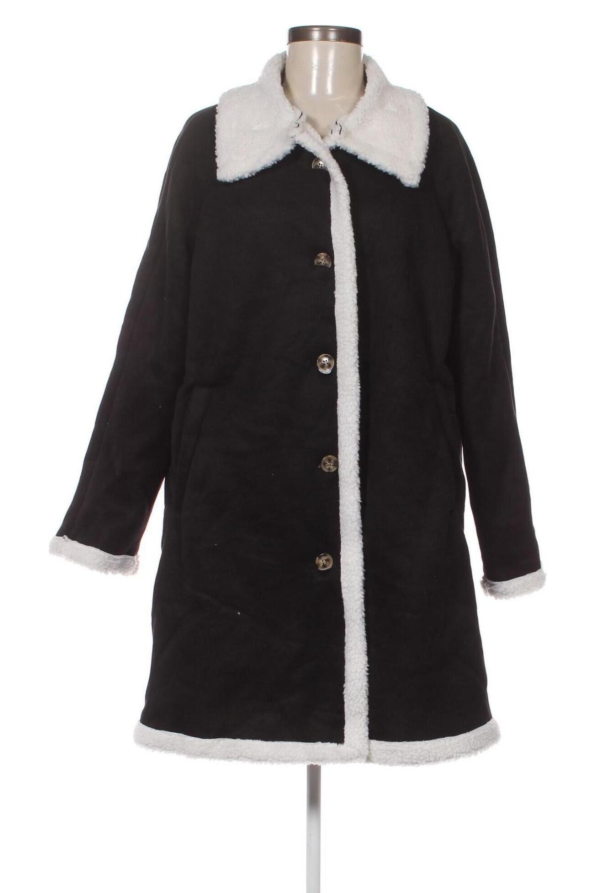 Дамско палто SHEIN, Размер M, Цвят Черен, Цена 87,72 лв.
