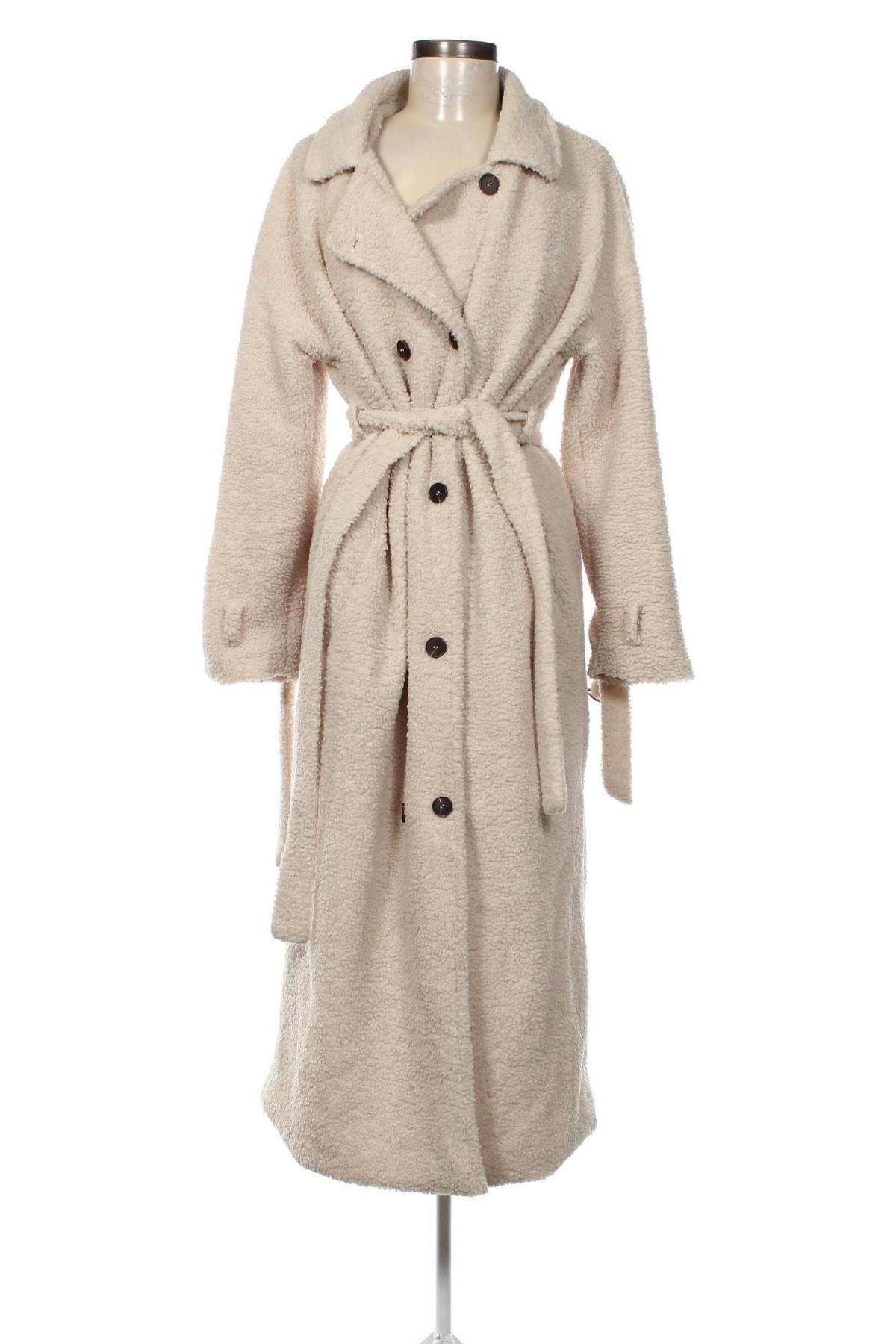 Дамско палто SHEIN, Размер M, Цвят Екрю, Цена 57,78 лв.