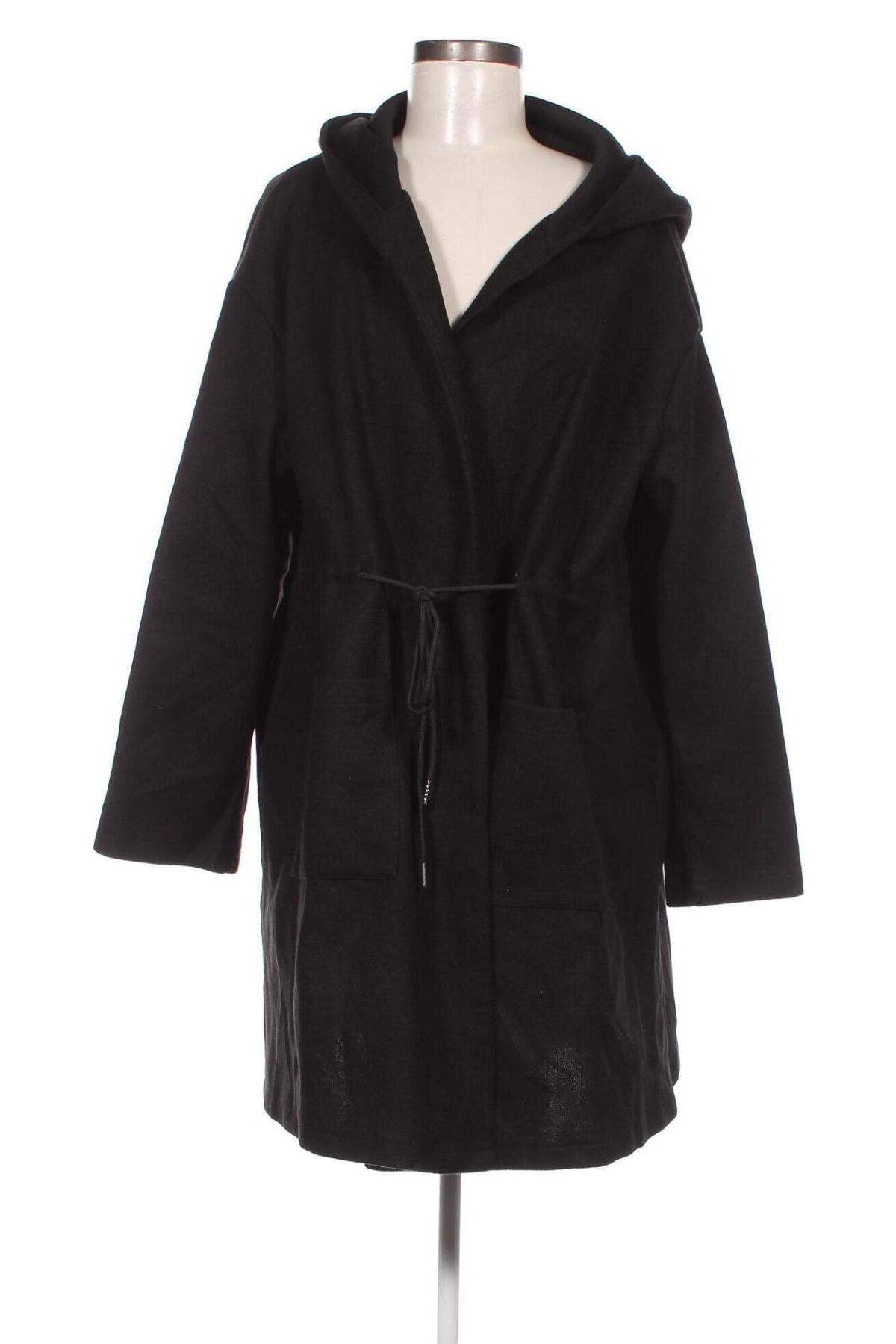 Дамско палто SHEIN, Размер XXL, Цвят Черен, Цена 82,39 лв.
