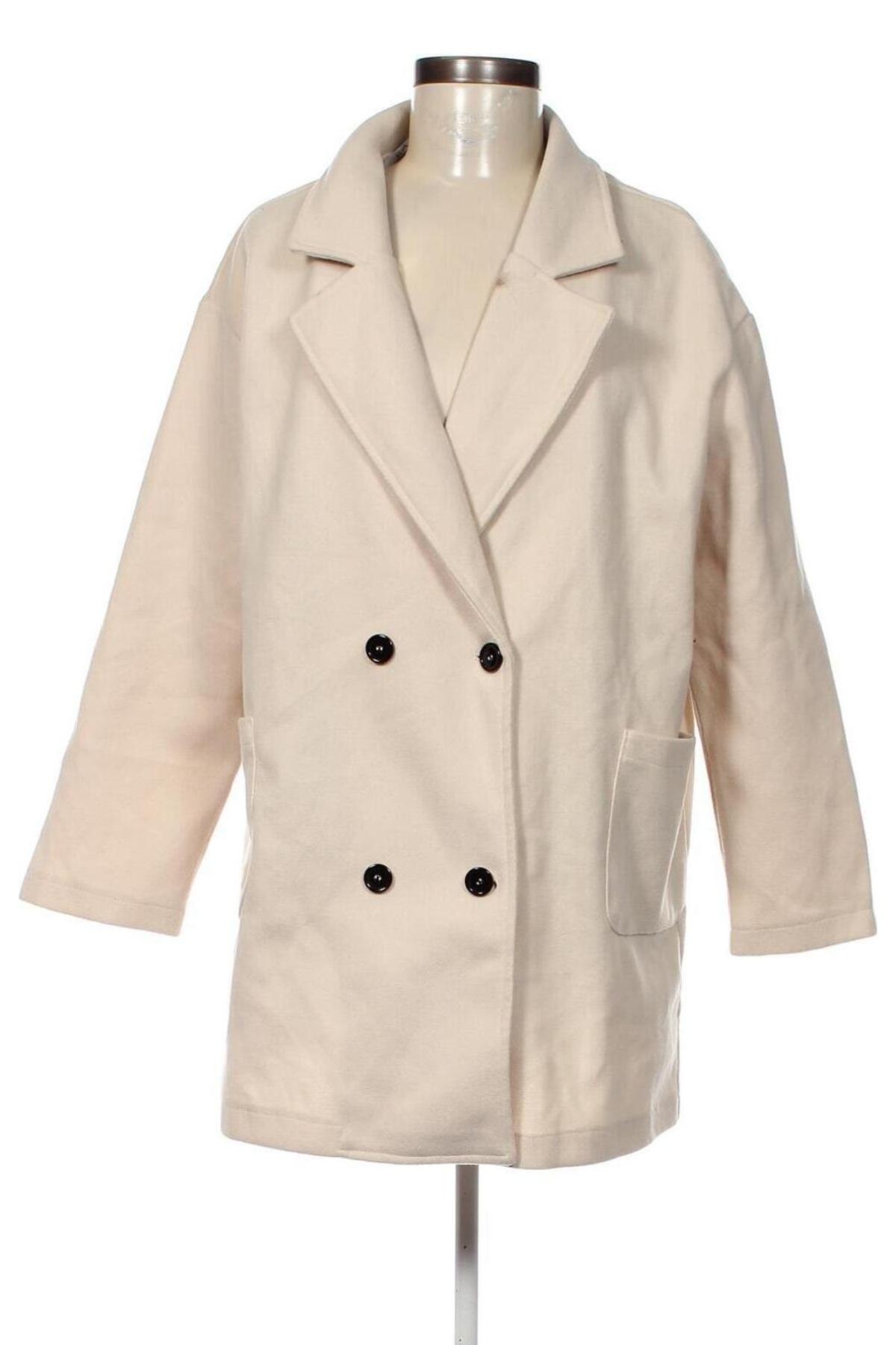 Dámský kabát  SHEIN, Velikost M, Barva Béžová, Cena  375,00 Kč
