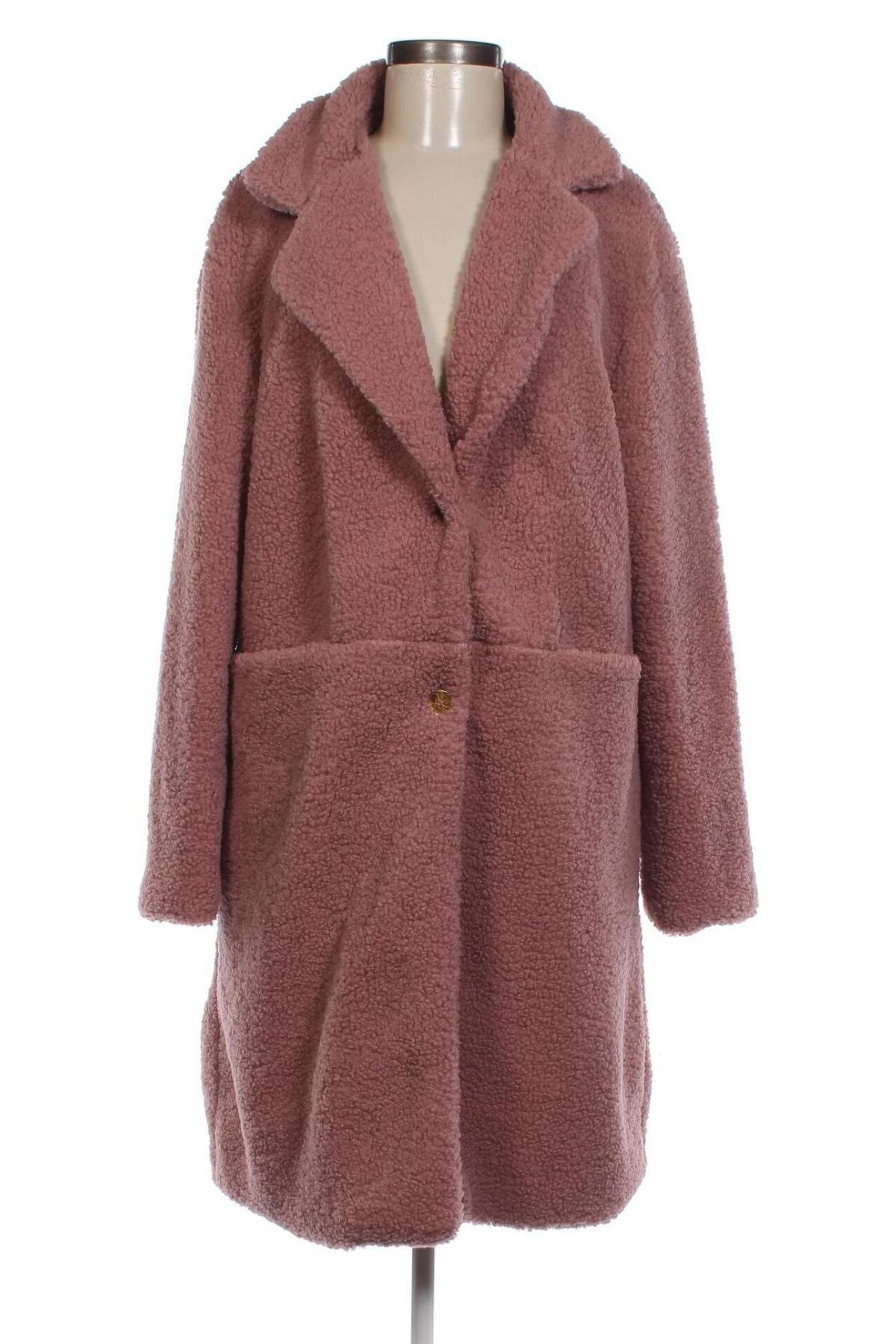 Dámsky kabát  SHEIN, Veľkosť XL, Farba Popolavo ružová, Cena  32,76 €