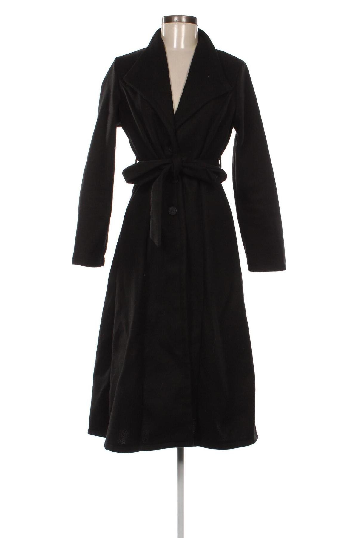 Γυναικείο παλτό SHEIN, Μέγεθος S, Χρώμα Μαύρο, Τιμή 35,74 €